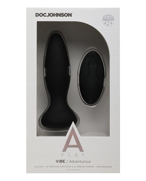 Remote Control Anal Plug - Black Adventurous Play for Couples & Solo Use - Perfect for BDSM, Roleplay & Spicing Up Your Sex Life