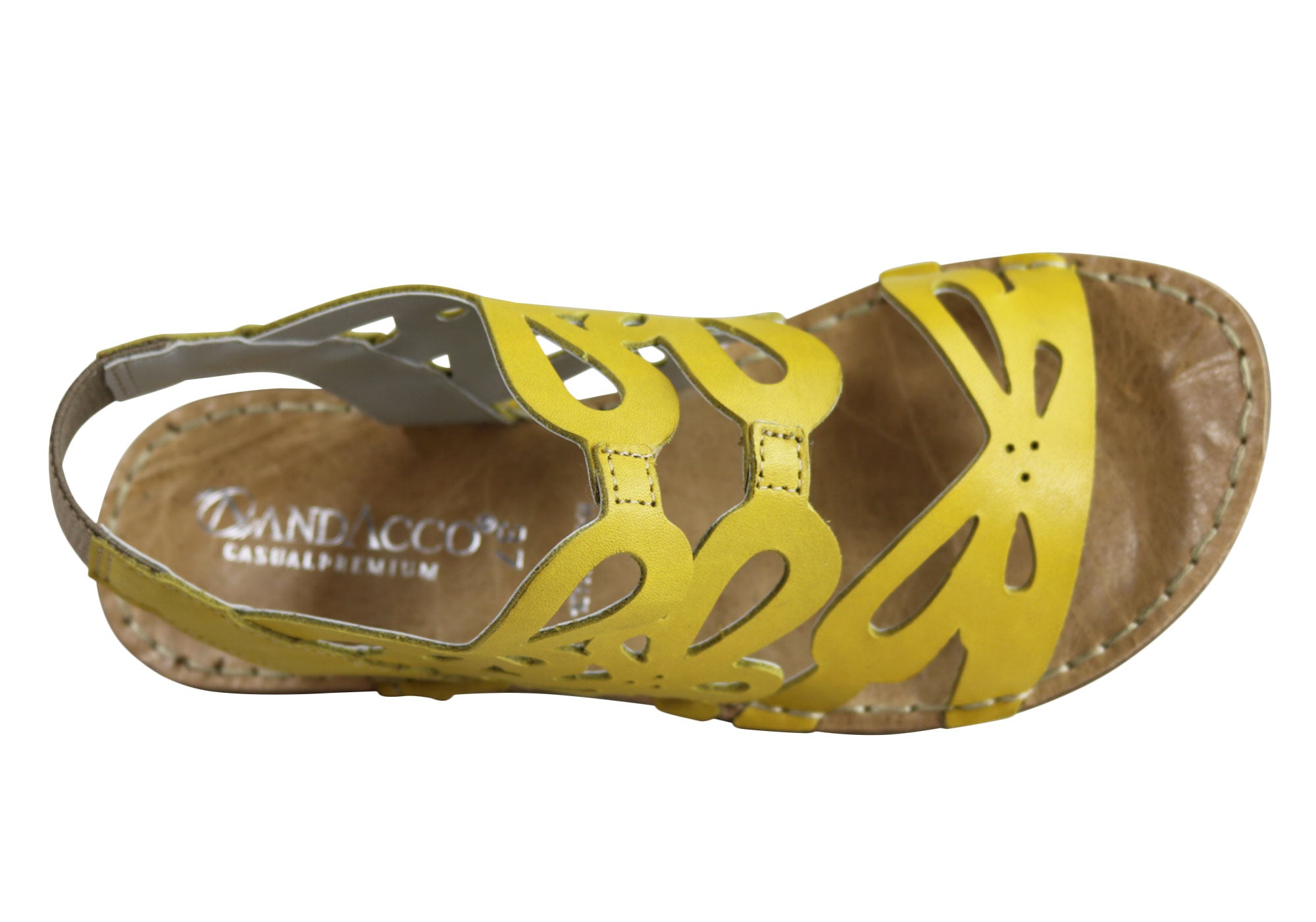 Andacco Desiree Women's Comfortable Flat Leather Sandals - Handmade in Brazil - Perfect for Beach, Vacation & Summer Outfits