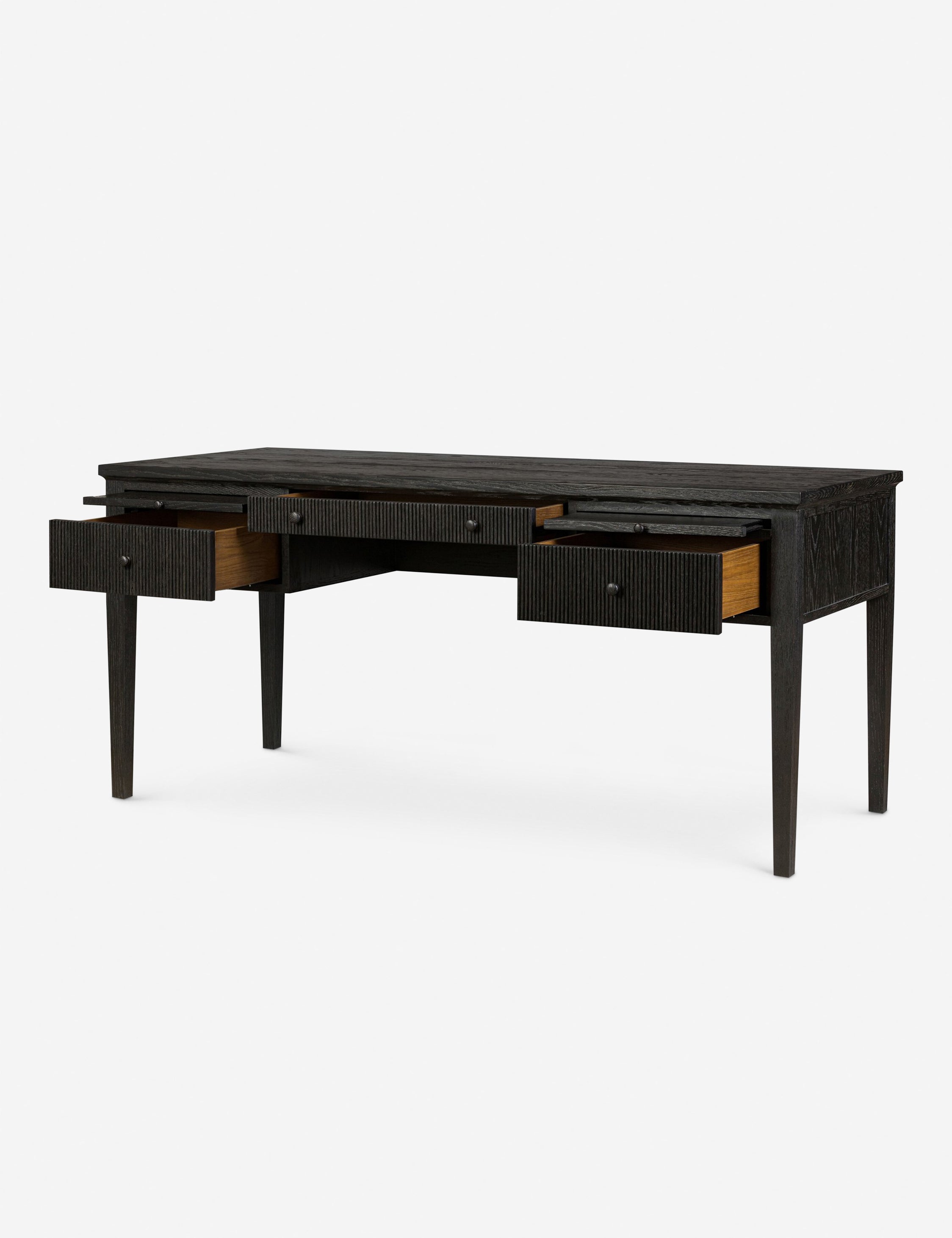 Amber Lewis x Four Hands Bush Desk - Modern Wooden Writing Desk for Home Office, Study & Workspace - Perfect for Remote Work & Small Spaces