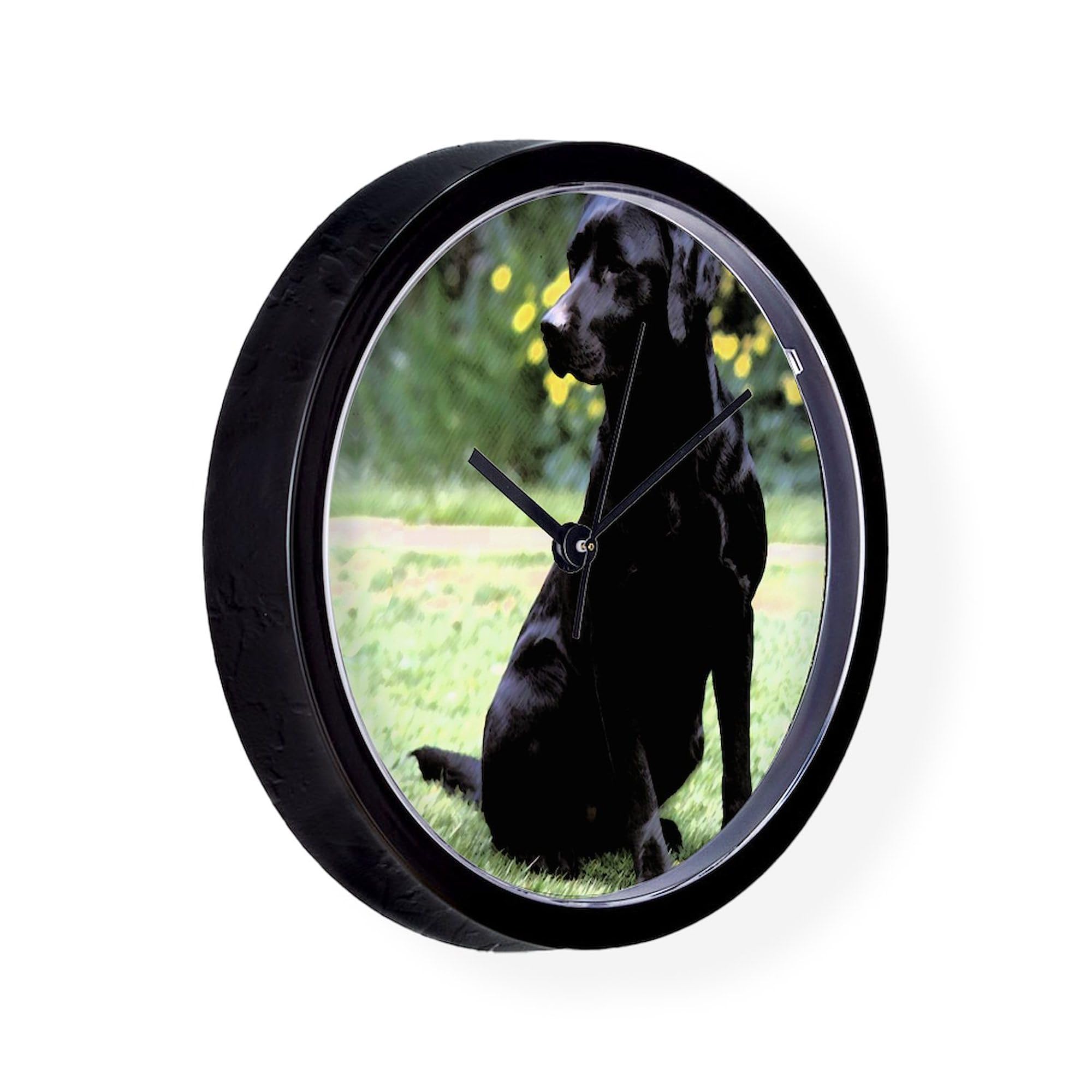 Black Lab Wall Clock - 10 Inch Silent Non-Ticking Decorative Clock for Living Room, Kitchen, Office | Perfect Gift for Dog Lovers & Home Decor