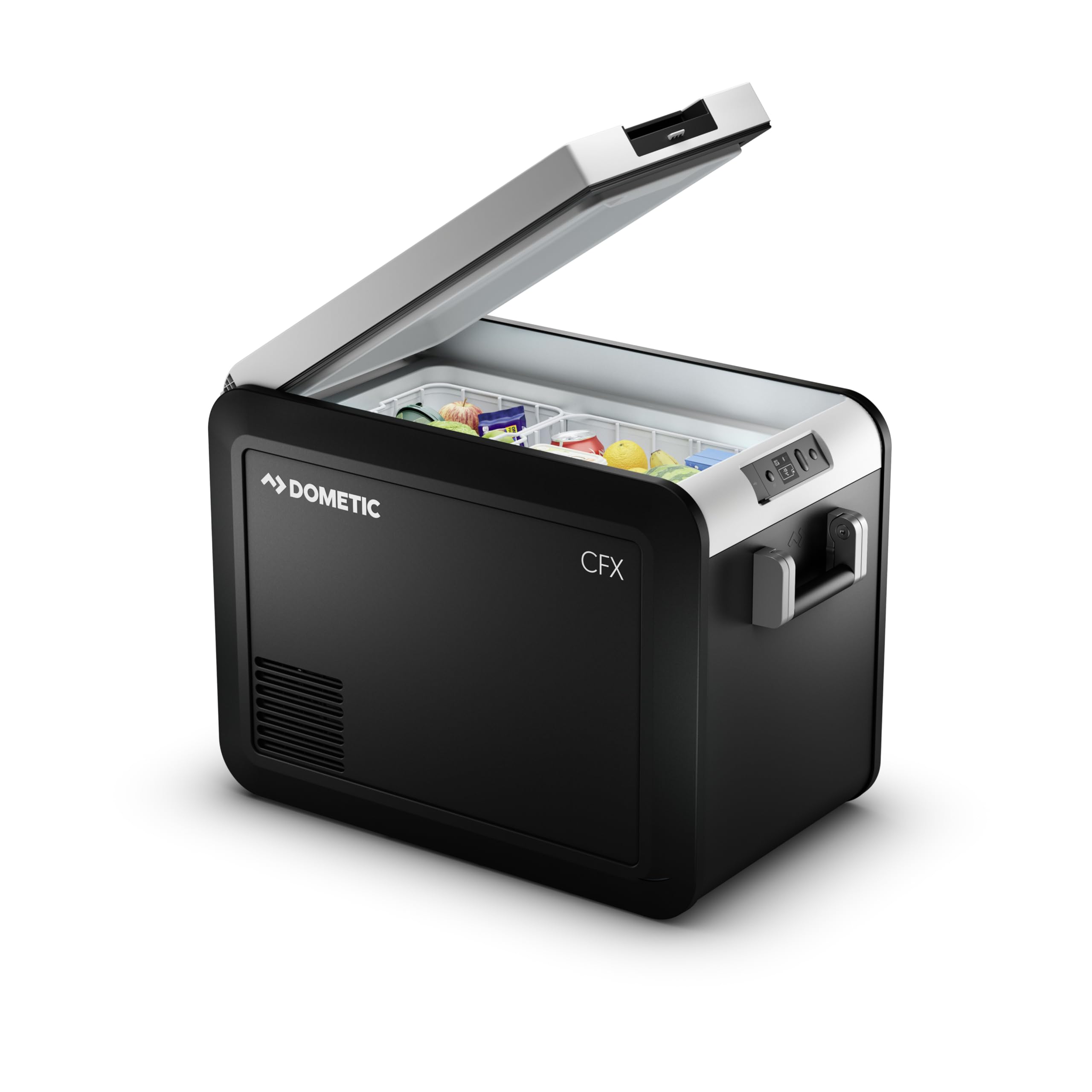 Dometic 12V Portable Refrigerator Freezer with Ice Maker - Dual Power AC/DC & Solar Compatible - Perfect for Camping, RV Trips, and Outdoor Adventures