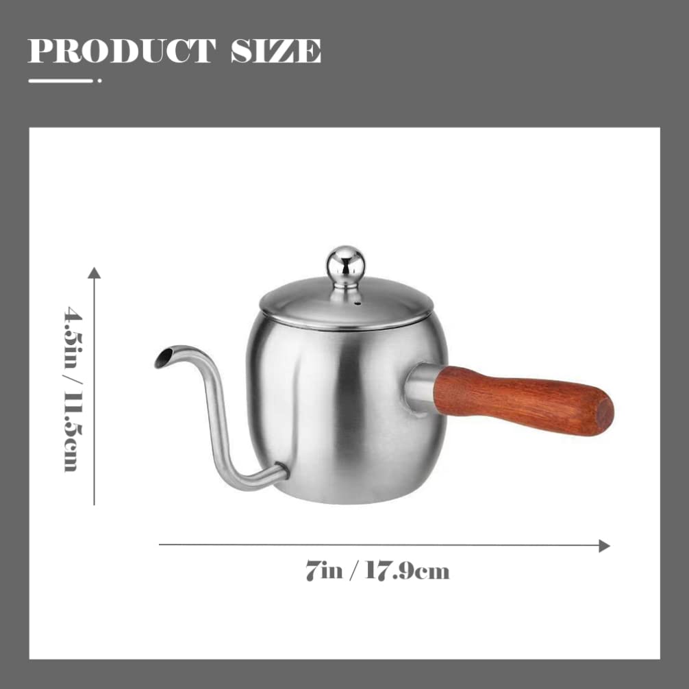 Premium Gooseneck Coffee Kettle - Long Spout Pour Over Coffee Maker for Precision Brewing, Handcrafted Tea Kettle with Ergonomic Handle, Ideal for Home Baristas & Specialty Coffee Lovers - Perfect for Pour Over, Chemex, V60, and French Press Brewing Methods