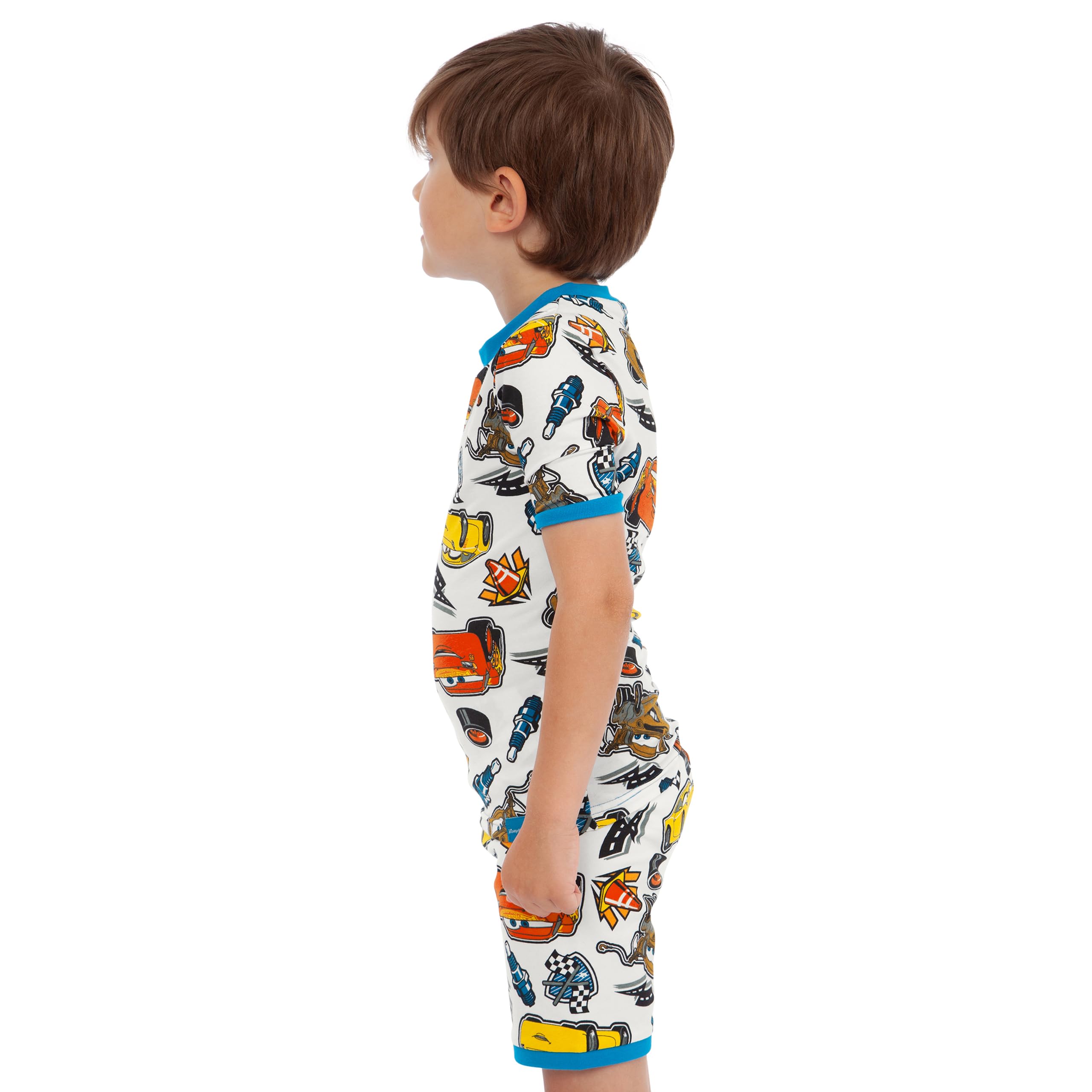 Disney Cars Lightning McQueen Boys Pajama Set - Short Sleeve Sleepwear for Kids | Perfect for Birthday Gifts, Sleepovers & Movie Nights