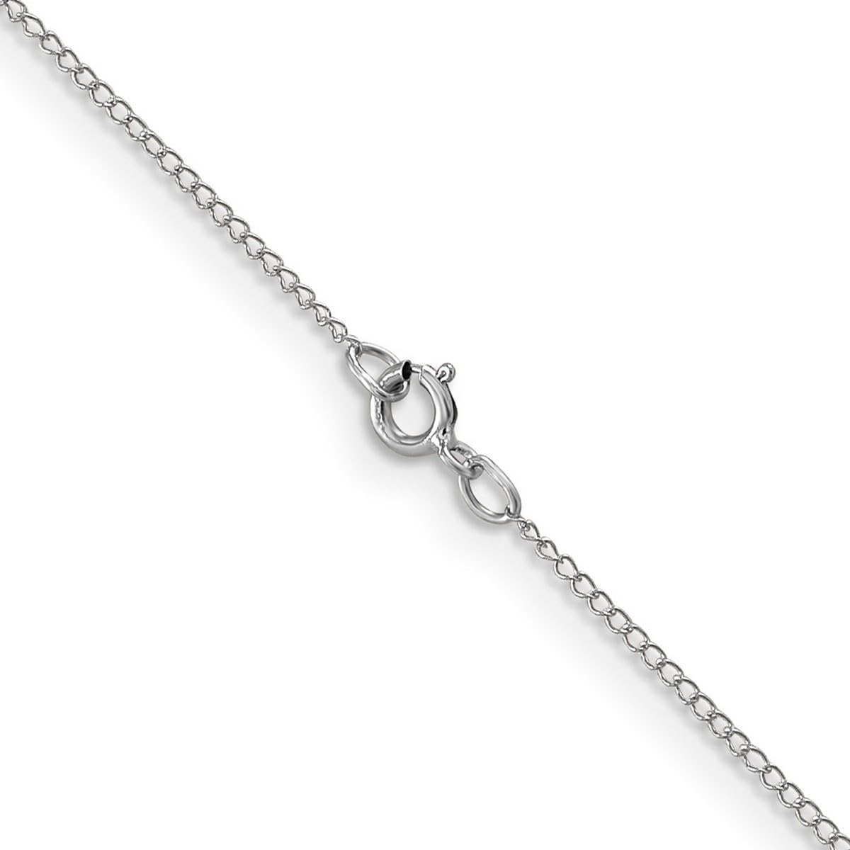 14K Gold Curb Chain Necklace for Women & Men - Adjustable Lengths (16