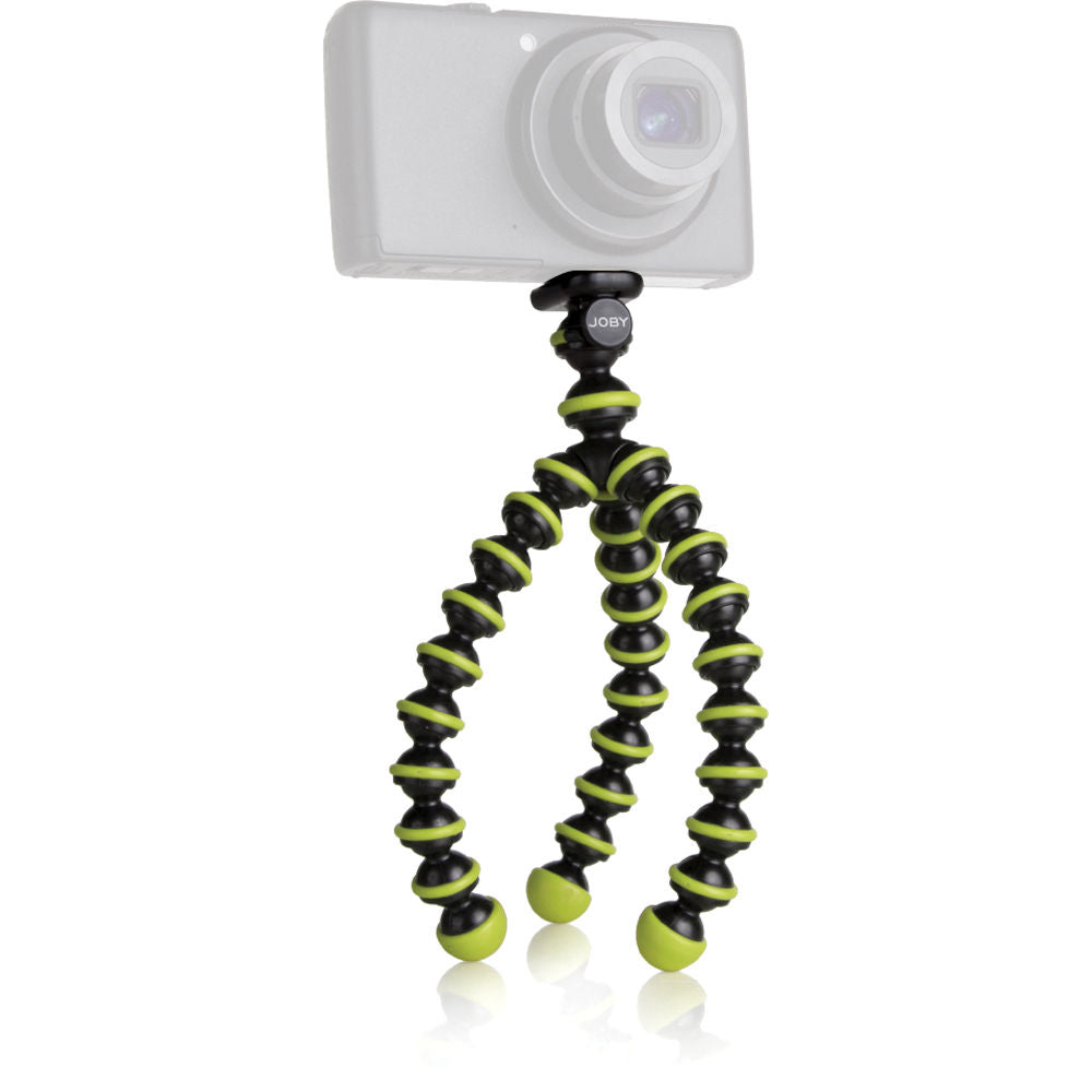 JOBY Gorillapod Original Flexible Mini Tripod Stand (Black/Lime Green) - Compact Camera & Smartphone Tripod for Travel, Vlogging & Photography