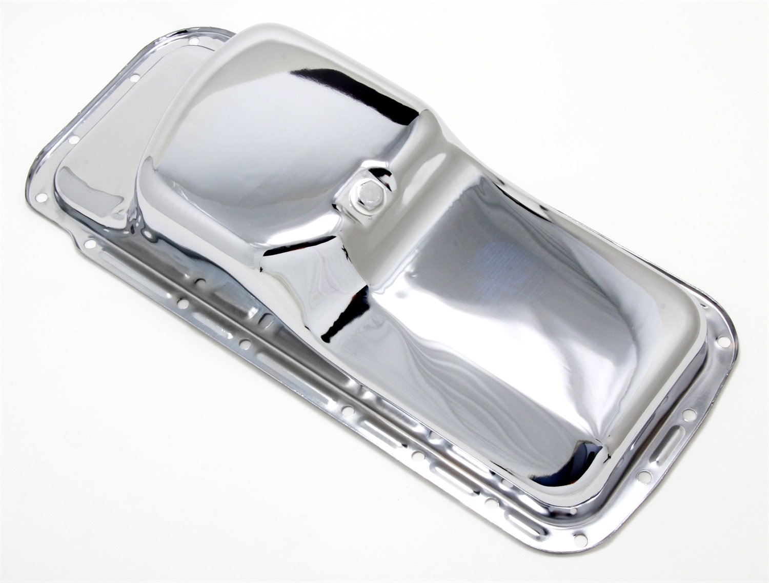 Trans-Dapt 9496 Chrome Oil Pan - High Performance Replacement Part for Chevy, Ford, Dodge | Perfect for Engine Maintenance & Restoration Projects