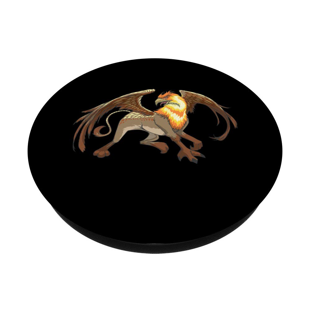 Mythical Griffin Lion Eagle Phone Grip - Swappable PopSocket for Phones & Tablets | Stylish Phone Accessory for Everyday Use, Travel & Gaming