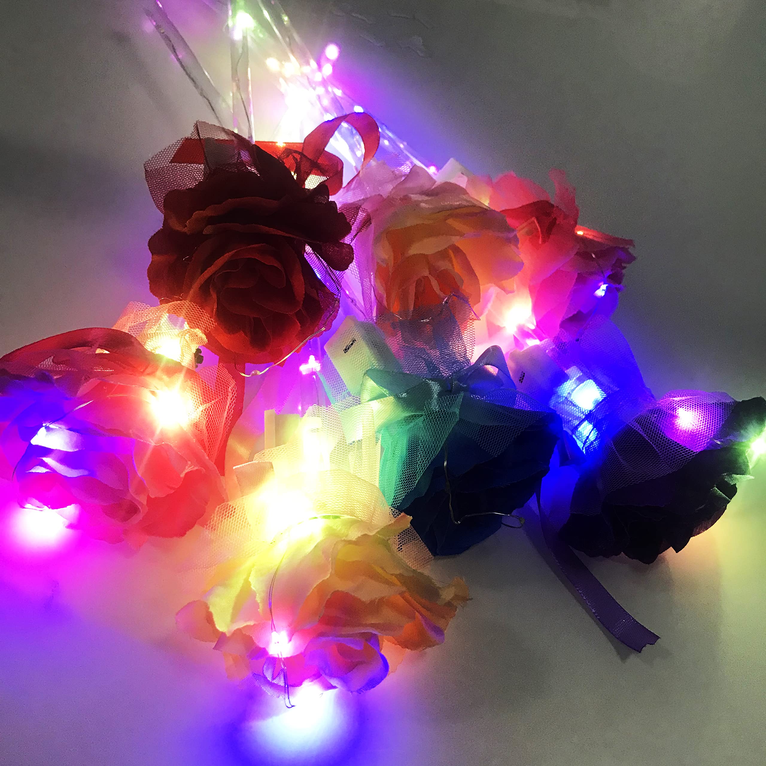 LED Light Up Flashing Glow Sticks - 10-Pack Colorful Party Wands for Birthday, Wedding, Rave & Night Events - Perfect for Concerts, Festivals, Pool Parties & Dance Floors