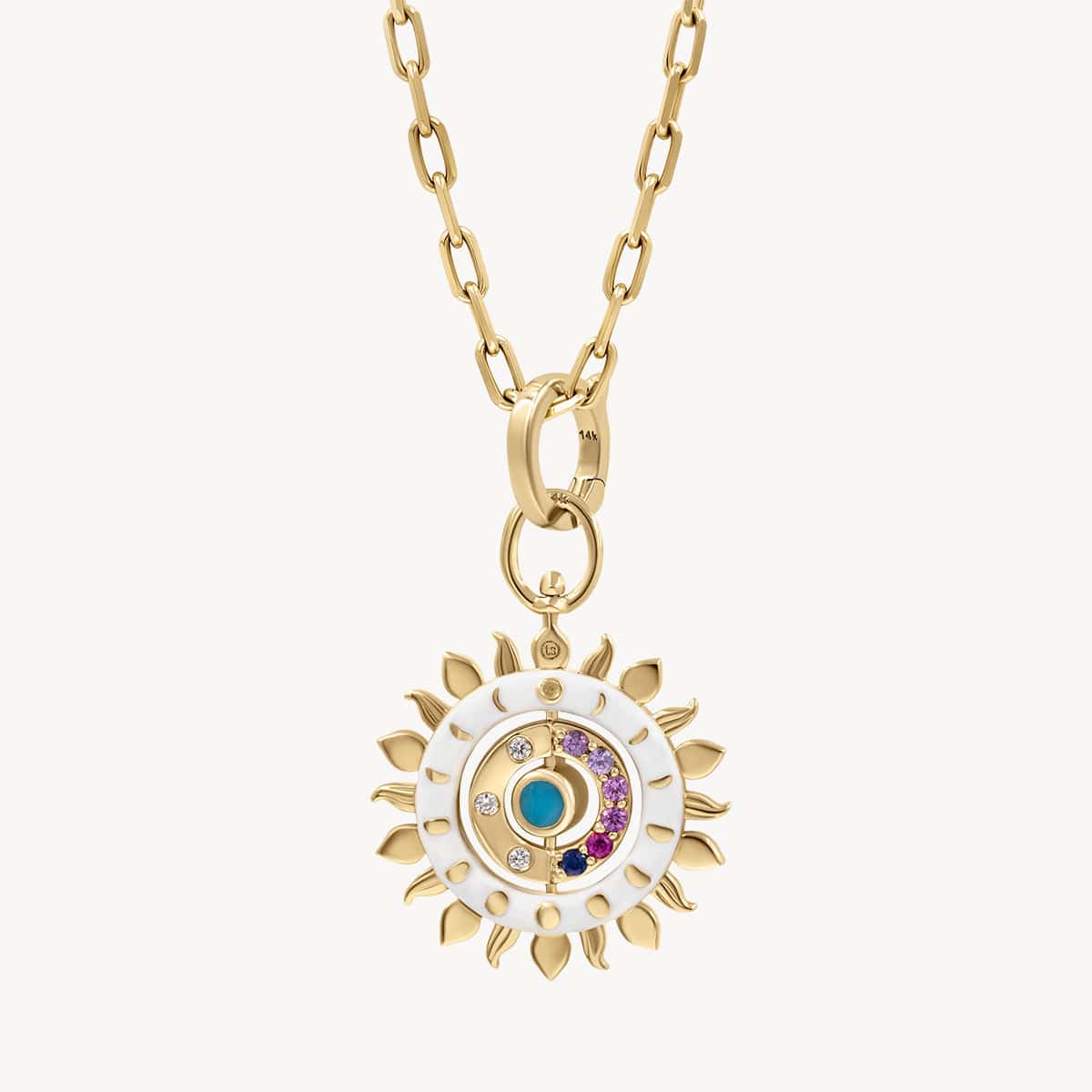 Personalized Zodiac Flip Pendant Necklace - Tell Your Story with Custom Horoscope Jewelry | Perfect for Birthday Gifts, Anniversary Presents & Everyday Wear