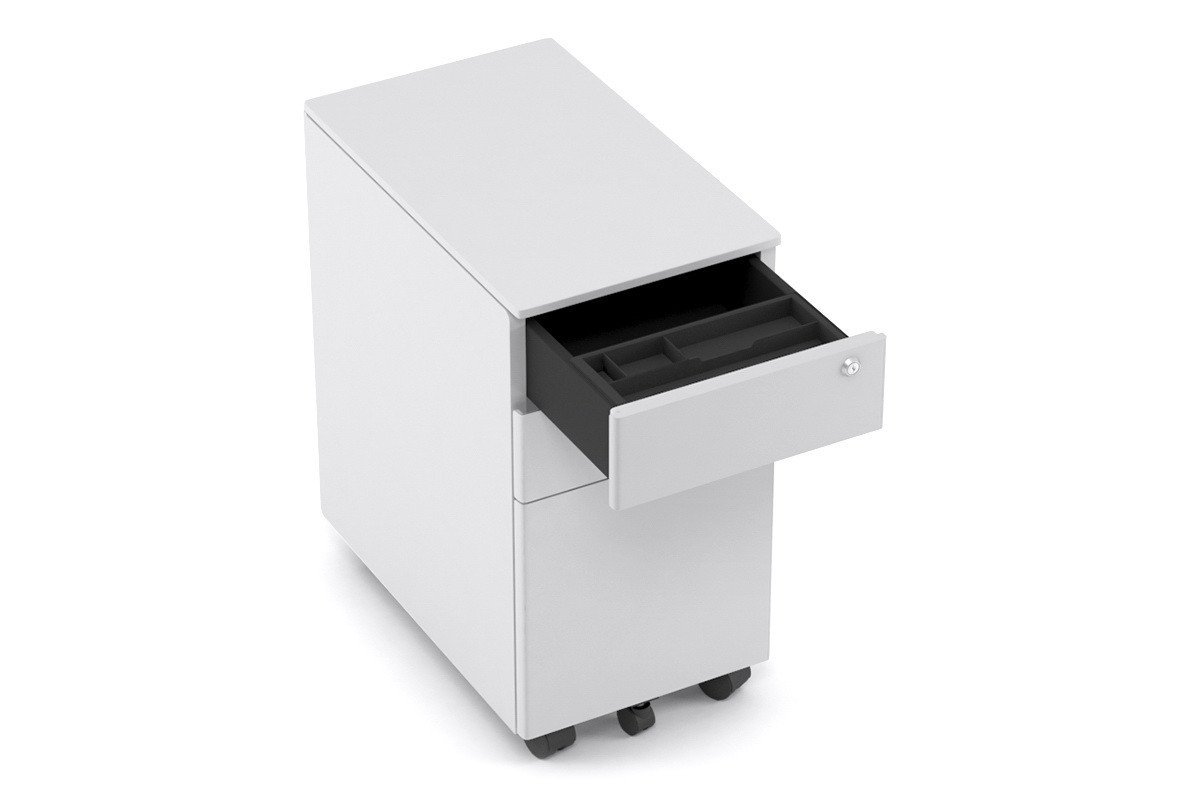 Slim Mobile Pedestal Stand - Adjustable Height Rolling Base for Monitors & TVs - Perfect for Office, Home, or Classroom Use