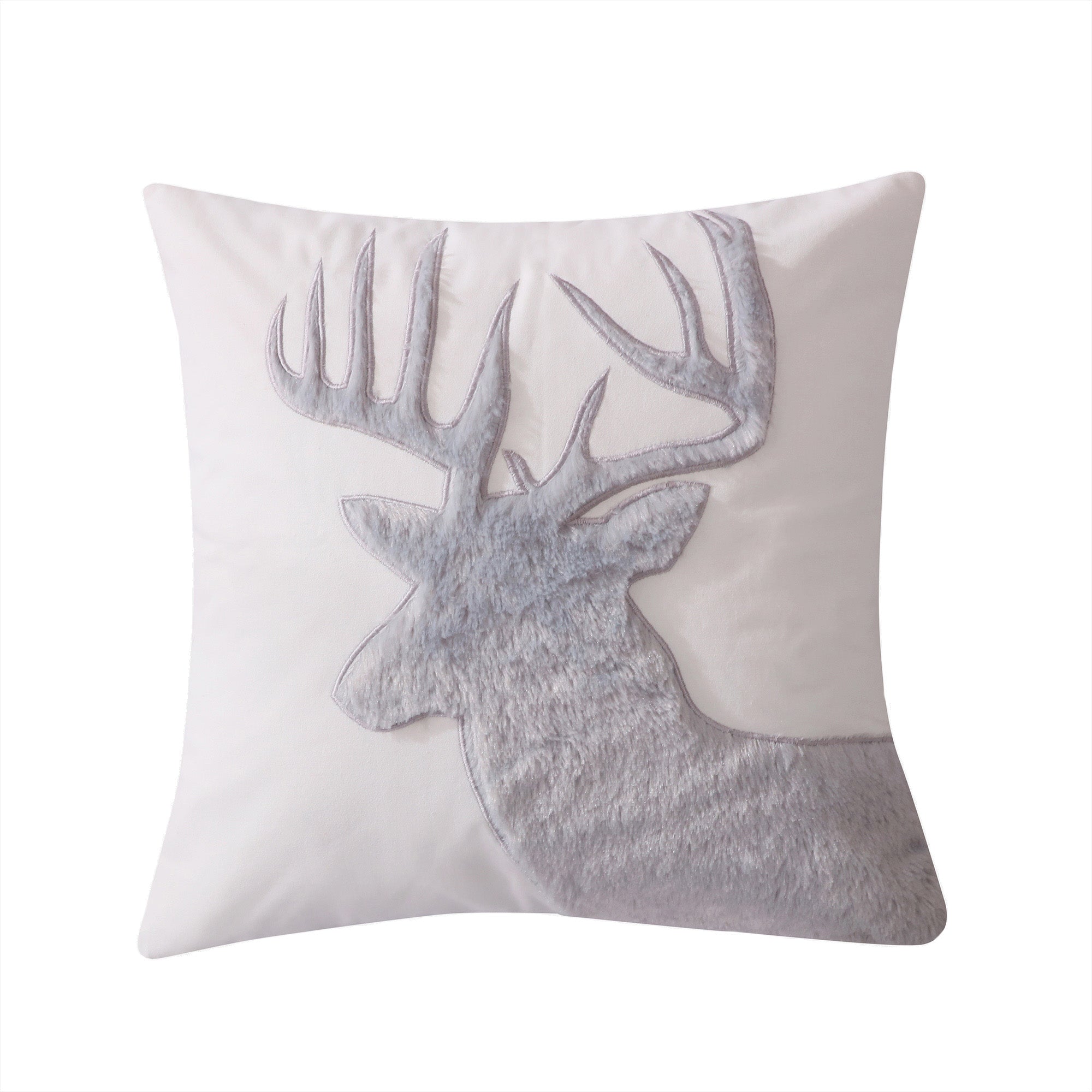Luxury Faux Fur Moose Pillow - Soft Plush Decorative Throw Pillow for Couch, Bed, Sofa - Perfect for Home Decor, Living Room, Nursery & Gifts