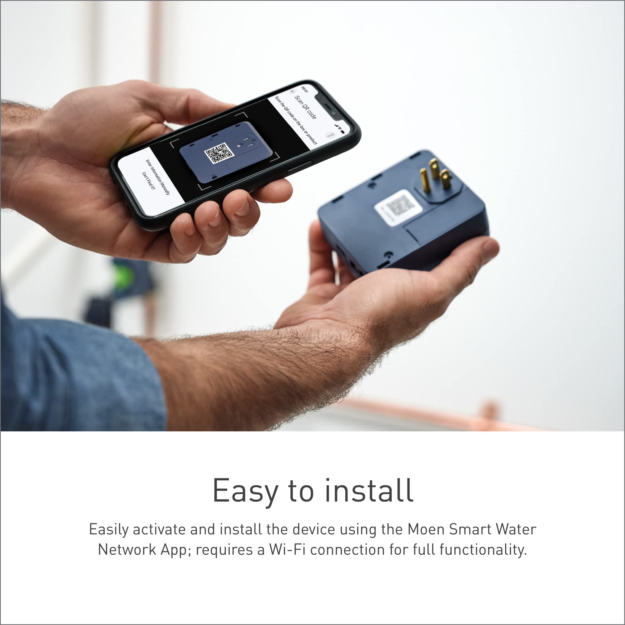 Moen Smart Sump Pump Monitor with Wi-Fi Connectivity - Water Alarm Sensor for Basement Sump Pumps - S2000ESUSA Model - Perfect for Flood Prevention & Home Security Monitoring