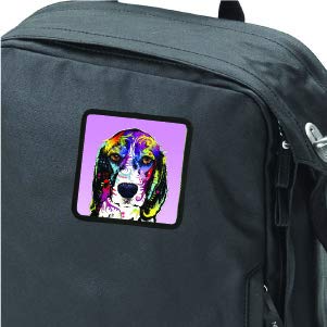 Beagle Decorative Patch with Dean Russo Artwork - Peel & Stick Adhesive Backing - Perfect for Jackets, Backpacks & DIY Crafts