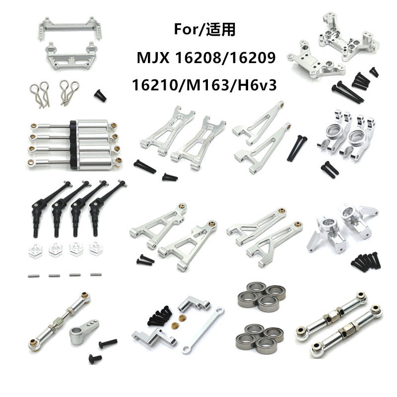 MJX 1/16 H6V3 M163 RC Car Metal Upgrade Kit for 16208/16209/16210 Models - High Performance Replacement Parts for Off-Road Racing & Crawling Adventures