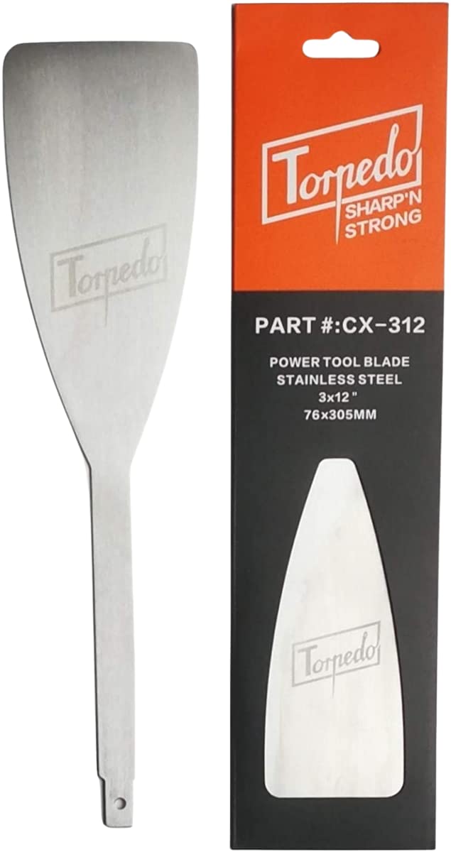 Torpedo Windshield Express Removal Blade - Auto Glass Tool (3x12 Inch) for Safe & Efficient Windshield Replacement - Perfect for Professional Auto Glass Technicians & DIY Car Repairs