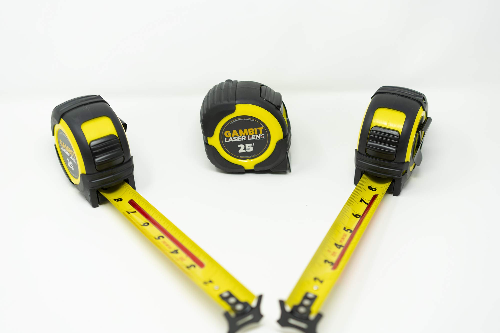 GAMBIT Laser Measuring Tape 2.0 with Reinforced Lens - Durable 100ft Digital Tape Measure for Construction, DIY & Home Improvement Projects