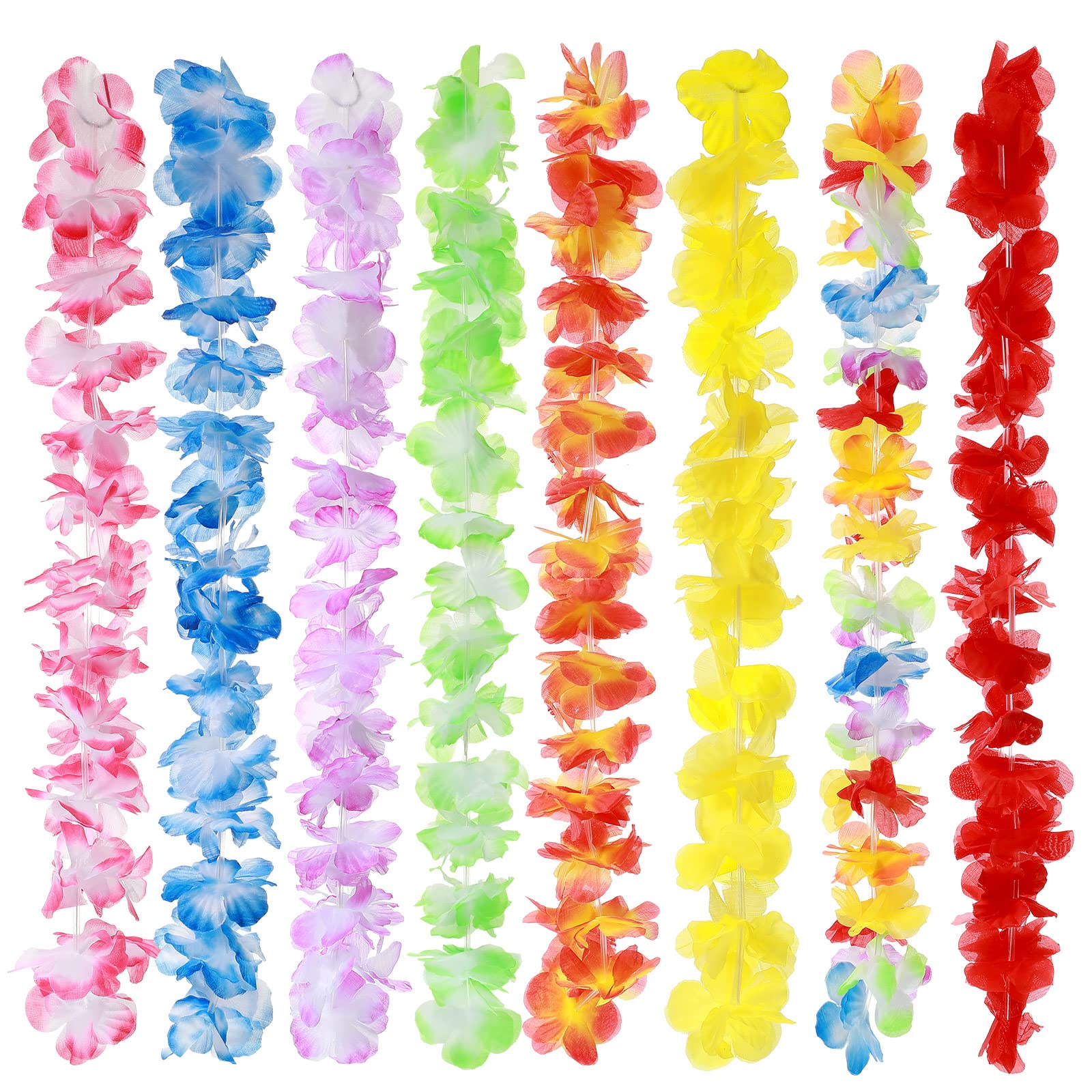16 Pcs Hawaiian Party Decorations - Tropical Luau Sunglasses & Leis Set for Beach Themed Birthday, Summer Pool Party, and Hawaiian Luau Decorations