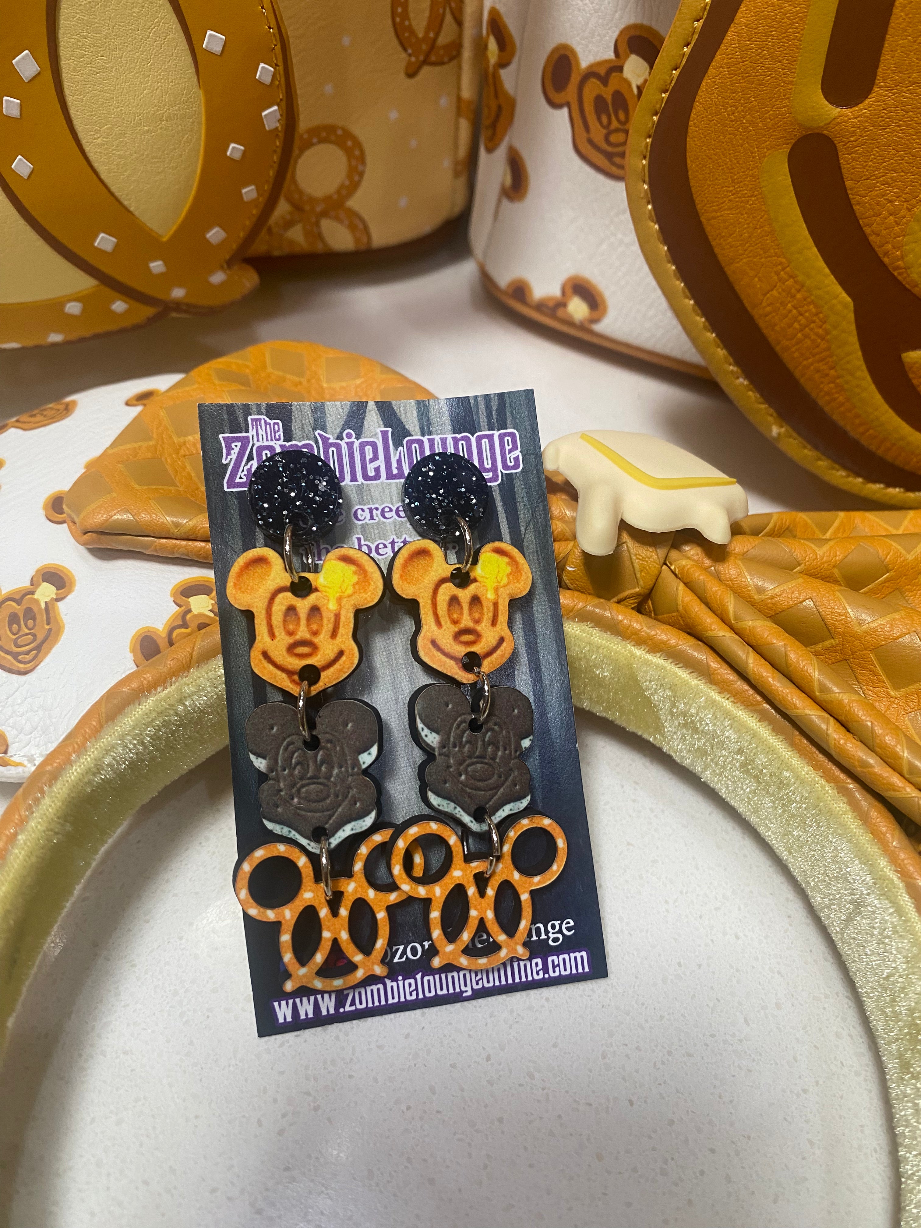 Cute Mouse-Shaped Snack Earrings for Women - Fun Animal Jewelry for Casual Wear & Gifts - Perfect for Parties, Cosplay, and Everyday Fashion
