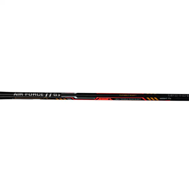 Li Ning Air Force G3 77g Badminton Racket - Prestrung with High Tension, Lightweight Carbon Fiber Shaft (Black/Red/Orange) | Professional Tournament & Training Equipment for Indoor Sports | Made in China