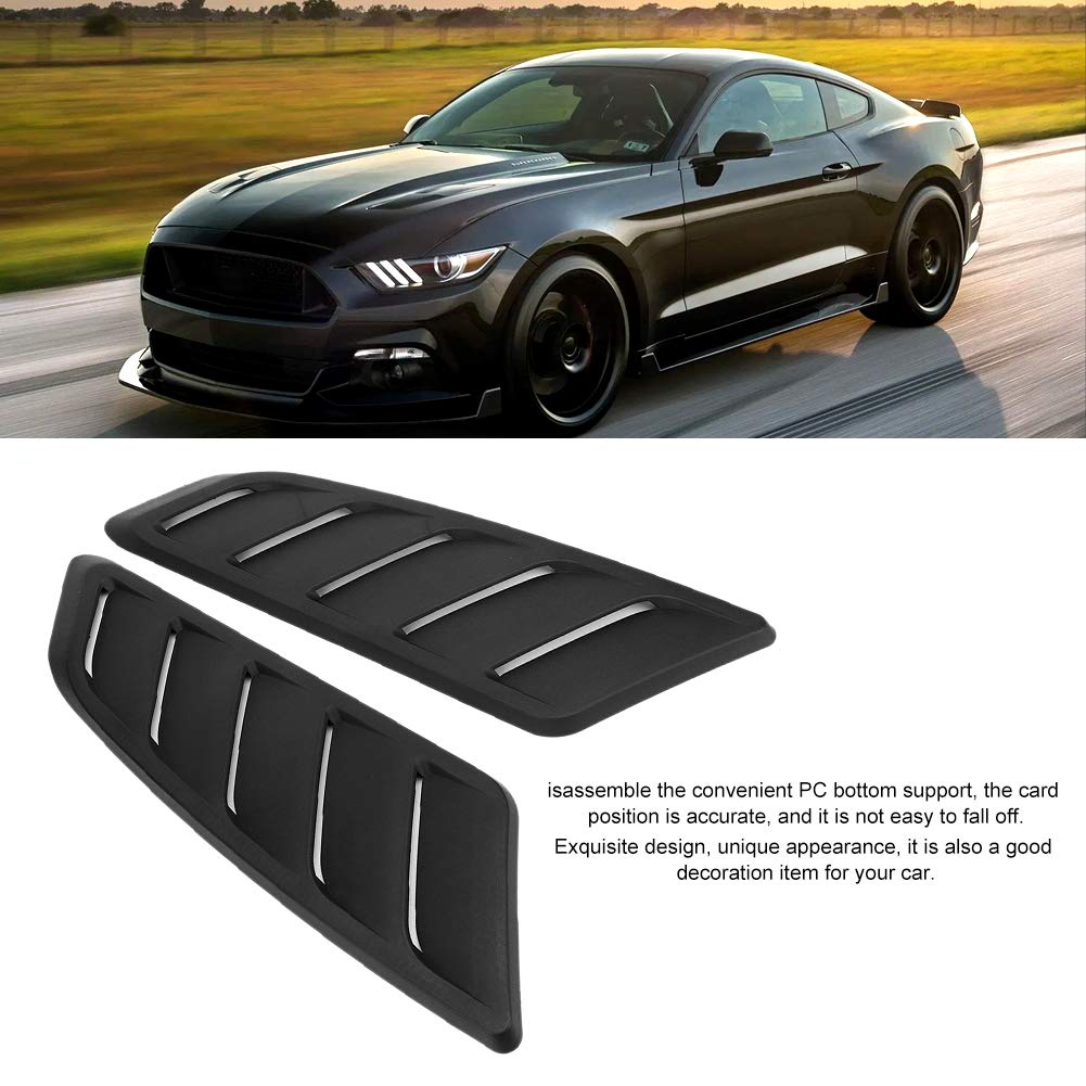 AQXreight 2Pcs Car Hood Air Vent Cover - Compatible with 2015-2017 Models | Bonnet Vent Accessory for Enhanced Engine Cooling & Stylish Look | Perfect for Performance Upgrades & Car Shows