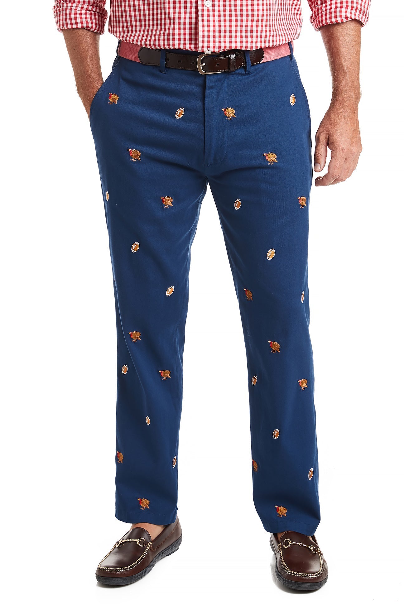 Stretch Twill Harbor Pant in Nantucket Navy - Comfortable & Stylish for Turkey Hunting & Football Games