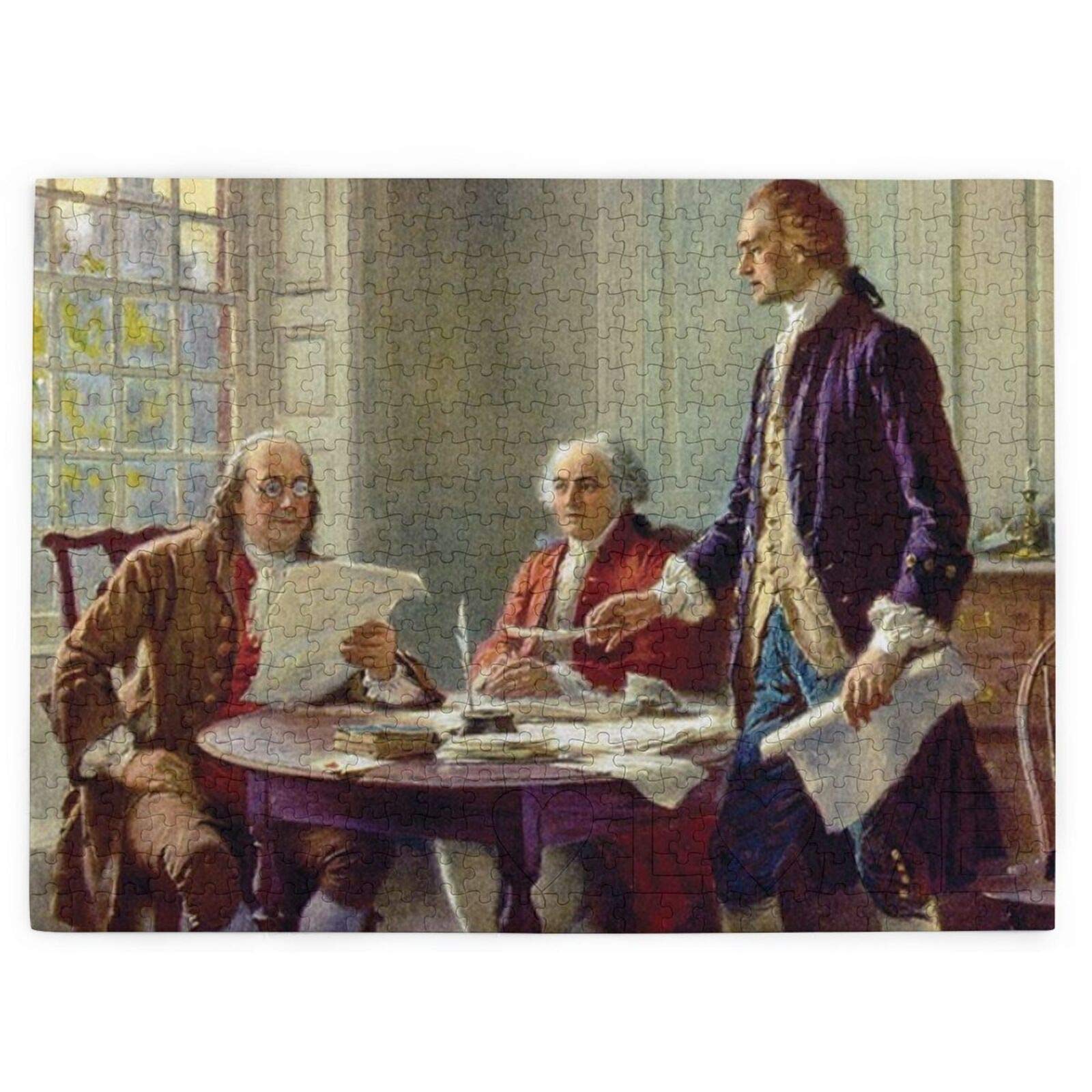 Lacenoon 520-Piece Declaration of Independence Jigsaw Puzzle for Adults - Historical American Revolution Puzzle with Detailed Painting - Perfect for Home Decor, Family Game Night & Educational Activities