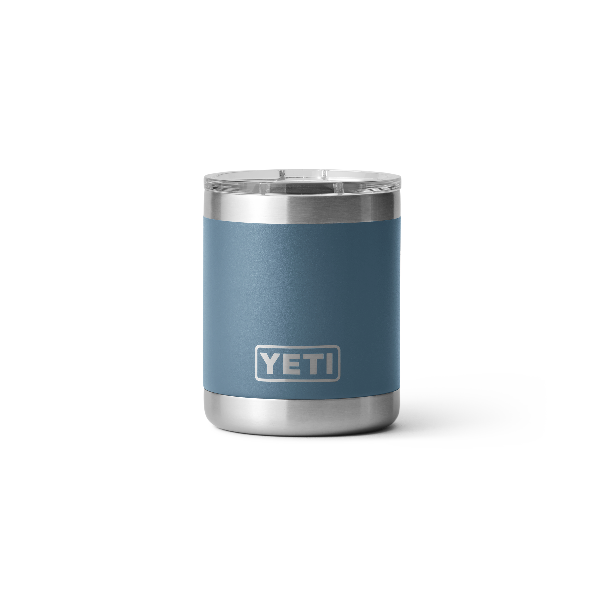Yeti Rambler 10 oz Lowball Tumbler with Lid - Nordic Blue - Insulated Stainless Steel Cup for Coffee, Tea, and Cocktails at Home or Office