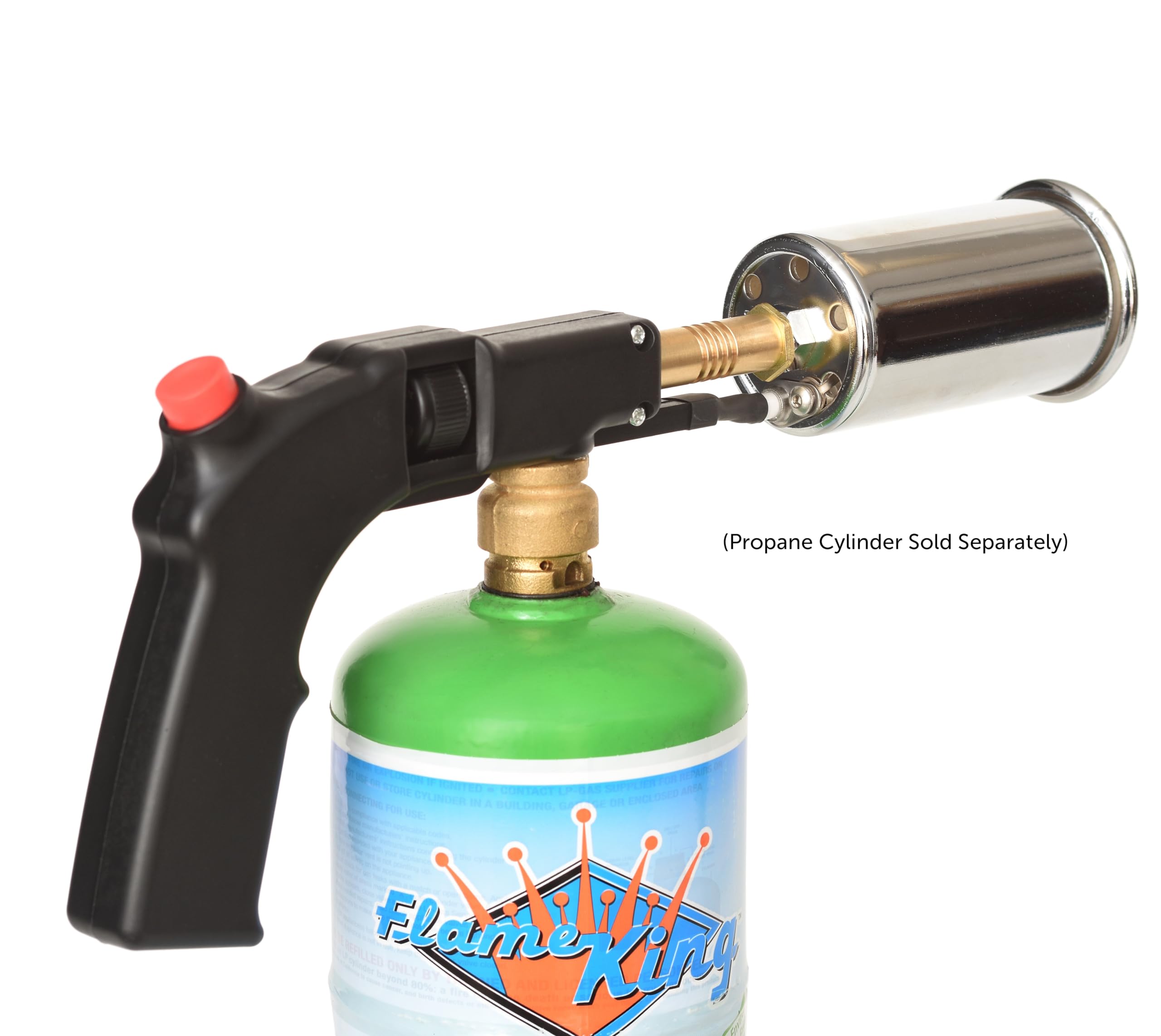 Flame King Grill Gun Propane Torch - Professional Culinary Kitchen Torch for Sous Vide, Searing, BBQ, Charcoal & Fire Starter | Perfect for Grilling, Baking & DIY Projects