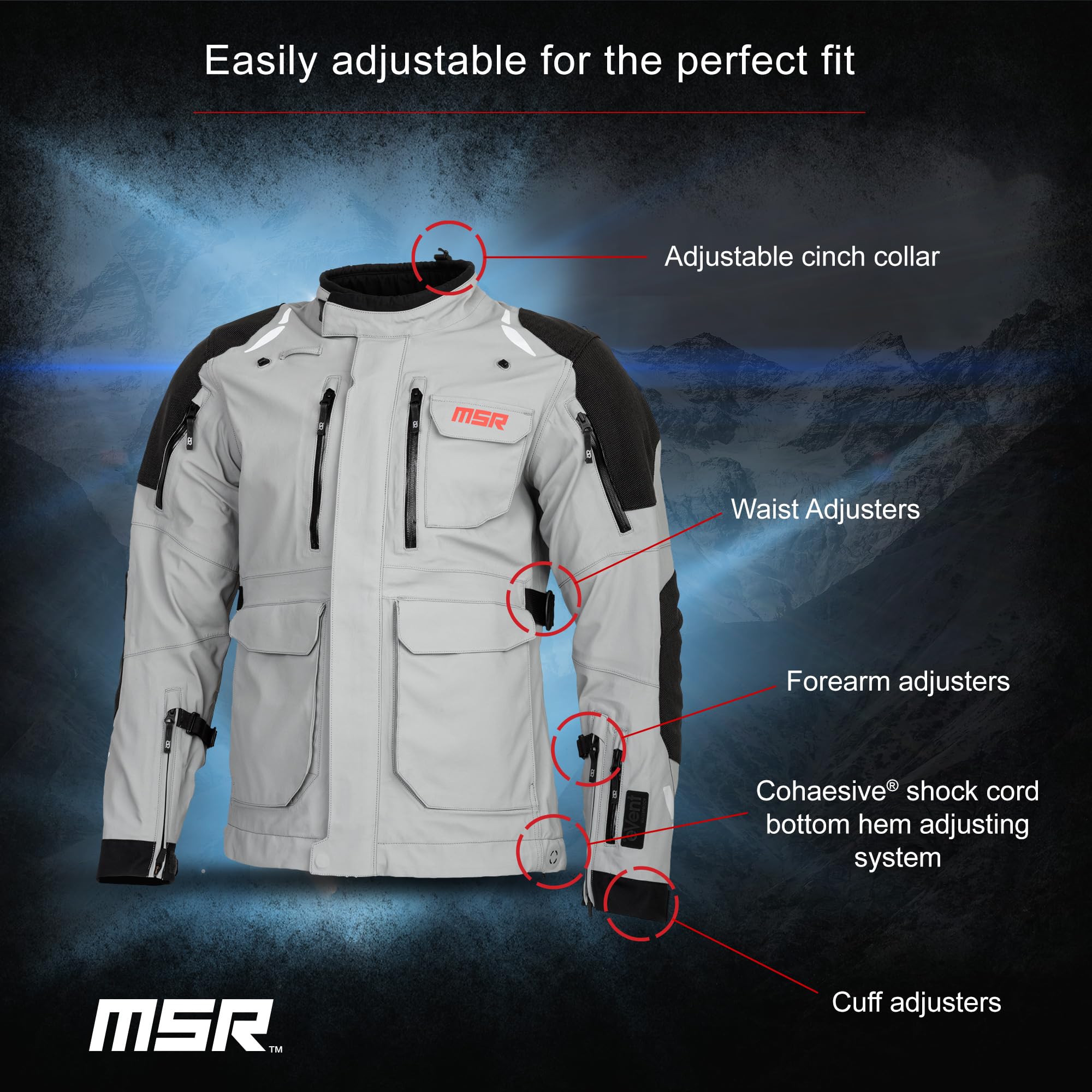 MSR Xplorer ADV Jacket - Lightweight Waterproof Hiking Jacket for Men & Women - Windproof Outdoor Gear for Camping, Backpacking & Mountaineering