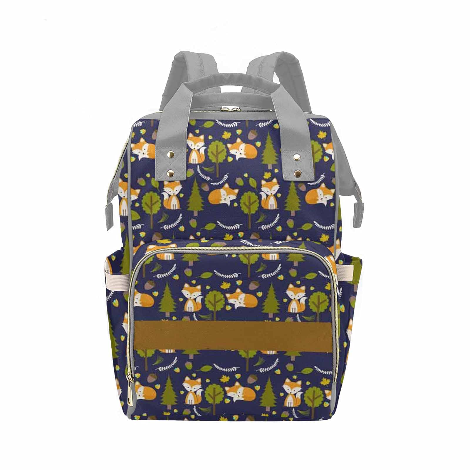 Vintage Forest Animals Diaper Backpack for Boys & Girls - Waterproof Travel Backpack for Baby Essentials | Perfect for Daycare, Outings & Family Trips