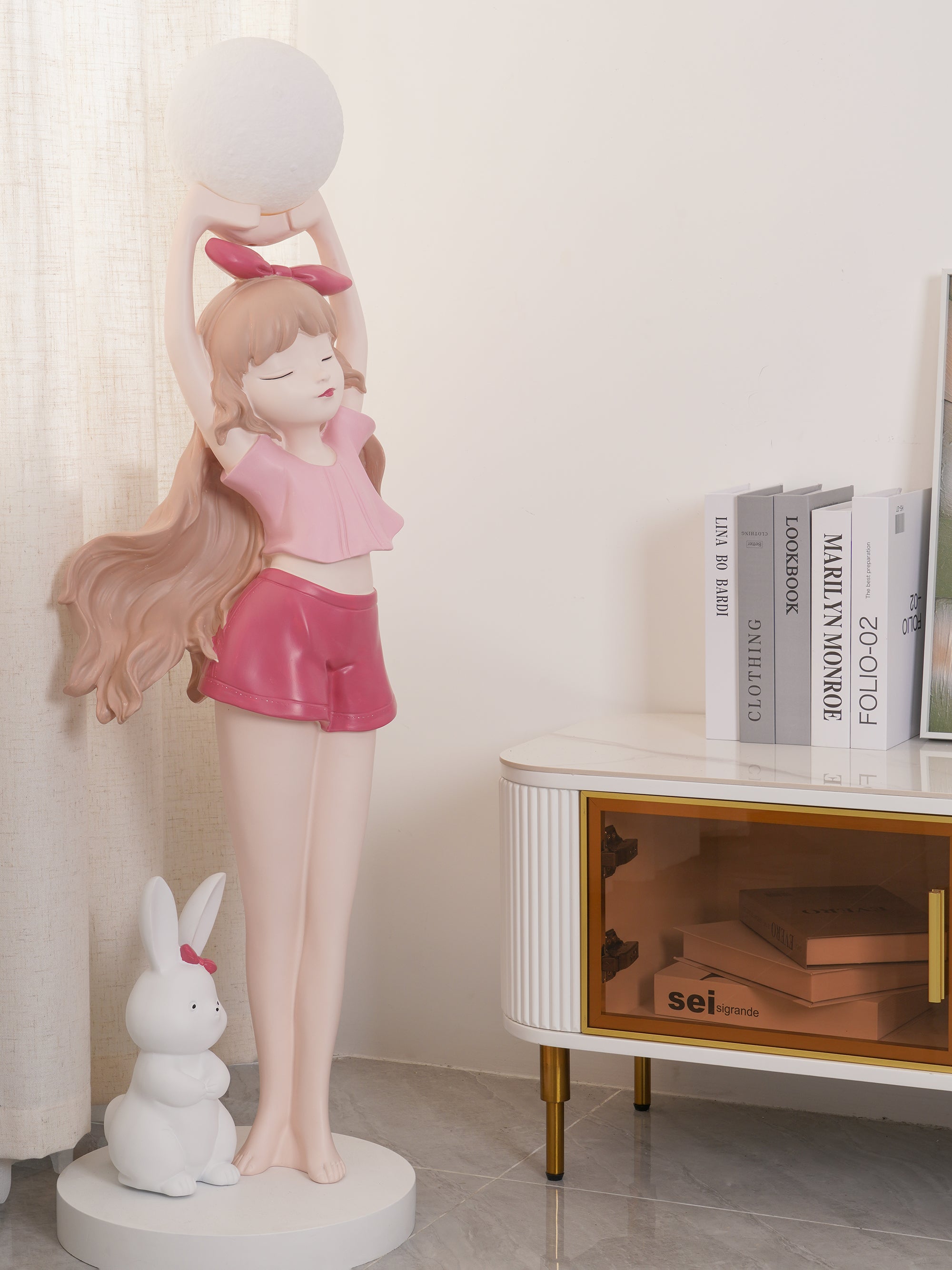 Elegant Ballet Girl Floor Lamp - Adjustable LED Dancer Light for Bedroom, Living Room & Nursery - Perfect for Kids Room Decor & Dance Studio Lighting