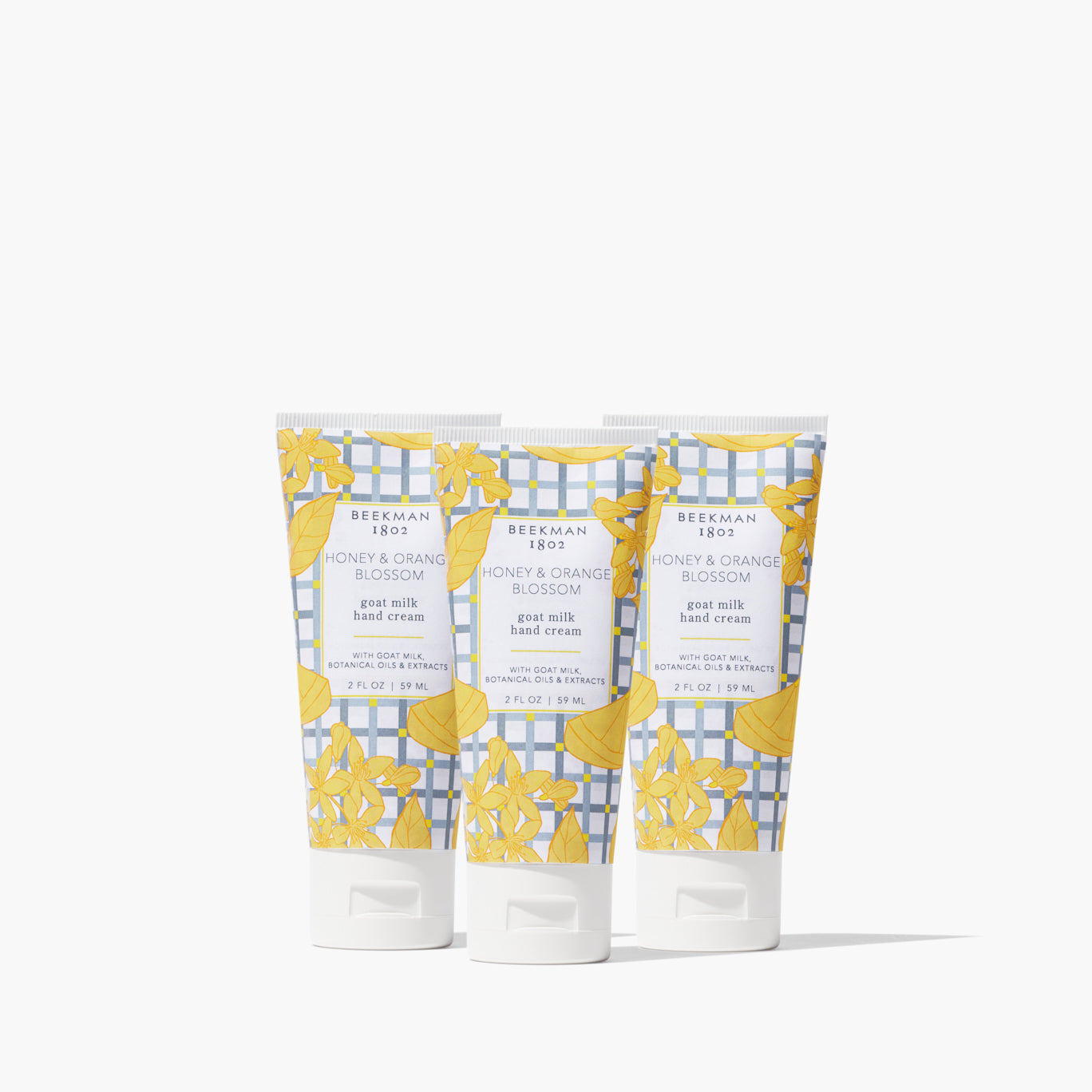 Honey & Orange Blossom Mini Hand Cream Set of 3 - Moisturizing Travel-Size Hand Lotion Gift Set for Dry Skin Care - Perfect for Office, Purse & On-The-Go Hydration