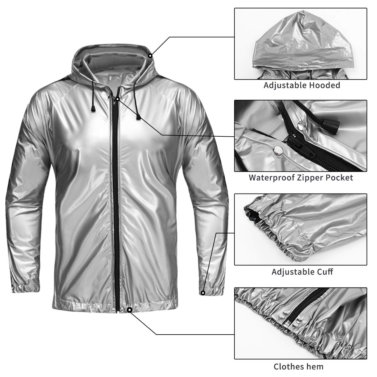 Premium Anti-Tear Sauna Suit for Weight Loss & Sweat - MMA Training, Gym Workout Jacket & Pants Set for Men & Women - Ideal for Fat Burning, Detox & Intense Exercise Sessions