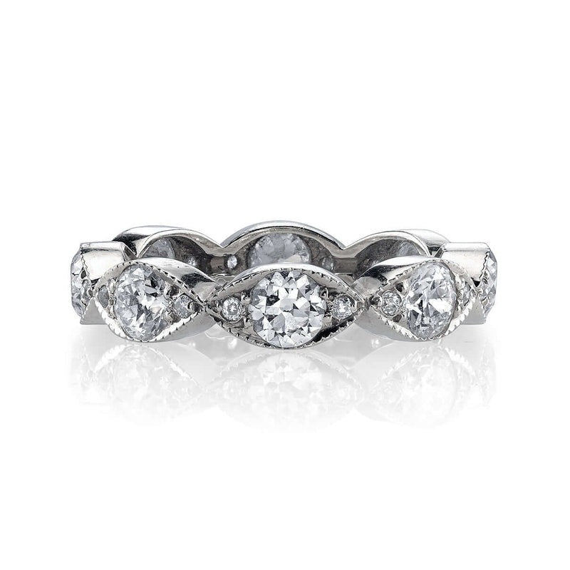 Single Stone Platinum Kelly Band Ring - Elegant Solitaire Engagement & Wedding Jewelry for Women - Perfect for Proposals, Anniversaries & Special Occasions