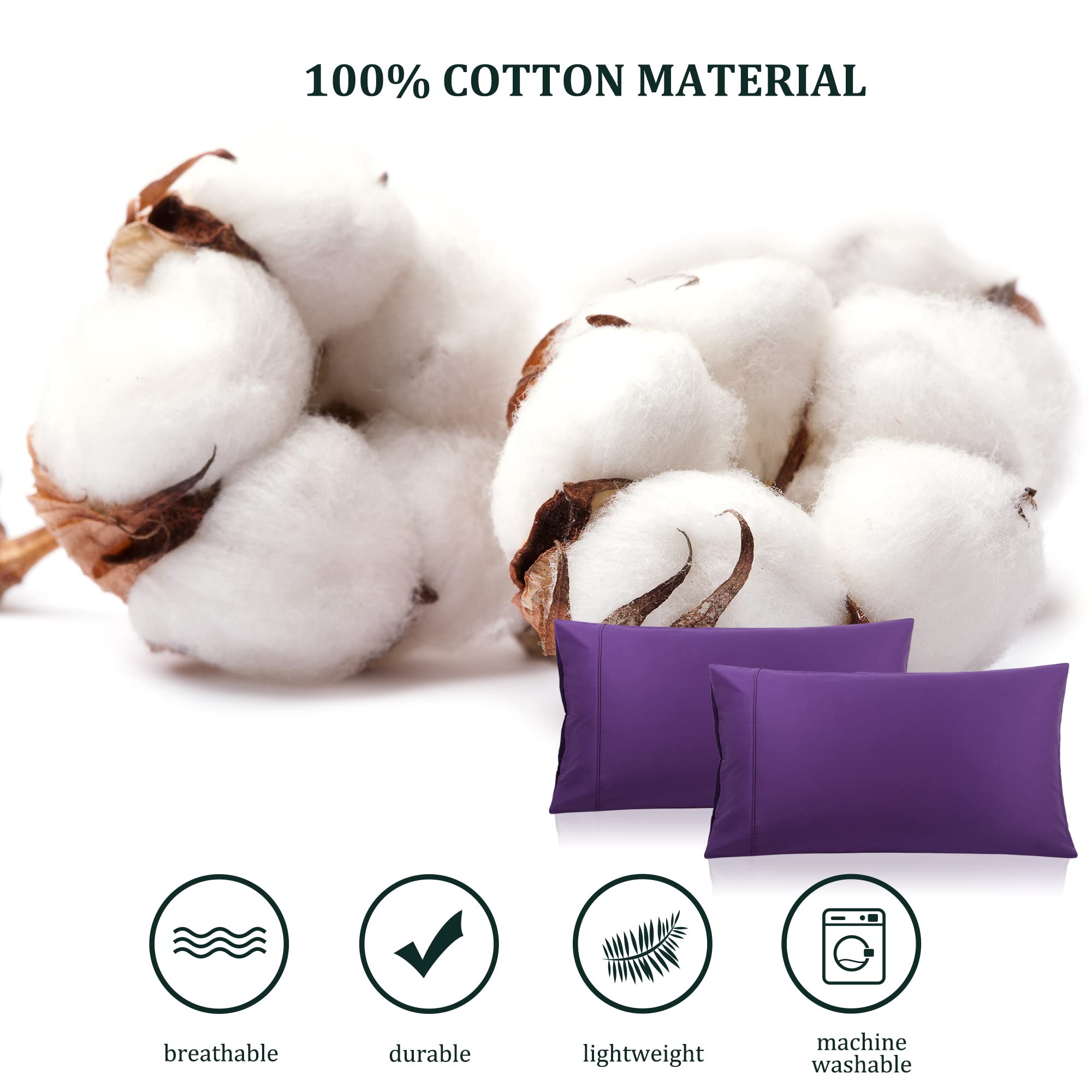 Premium PiccoCasa Grape Pillow Cases Set of 2 - 20