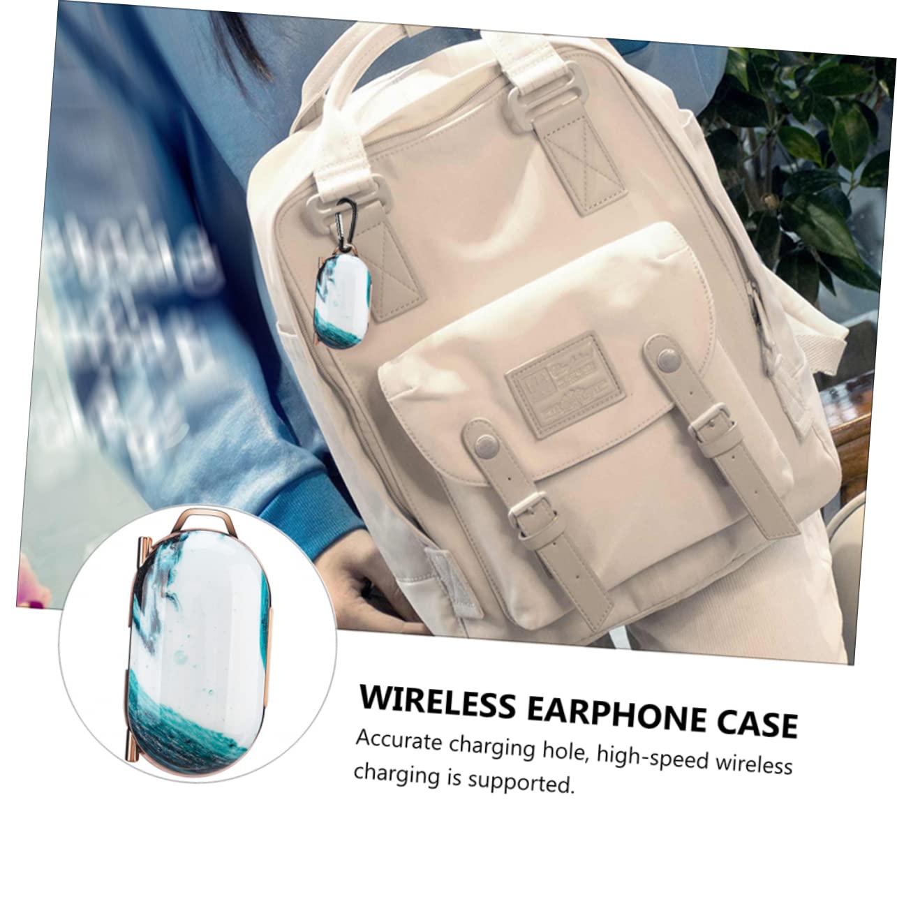 HEMOTON 2-Pack Glossy Headphone Case - Protective Cover for Earbuds & Earphones | Durable Organizer for Travel, Gym, and Daily Use