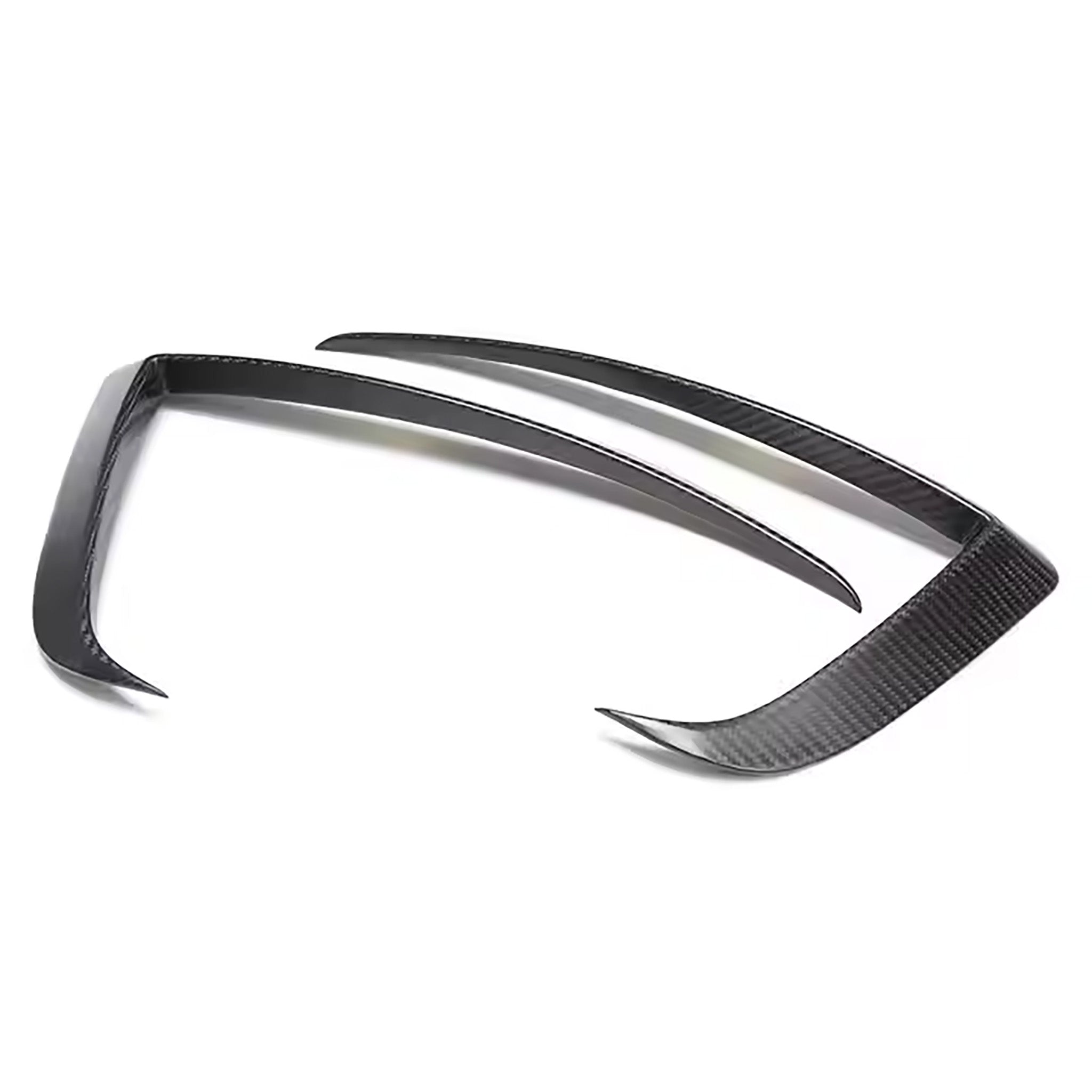 2024 Tesla Model S Real Carbon Fiber Fog Light Trim Cover - Upgrade Your Car's Style & Performance (Perfect for Customization & Luxury Enhancement)