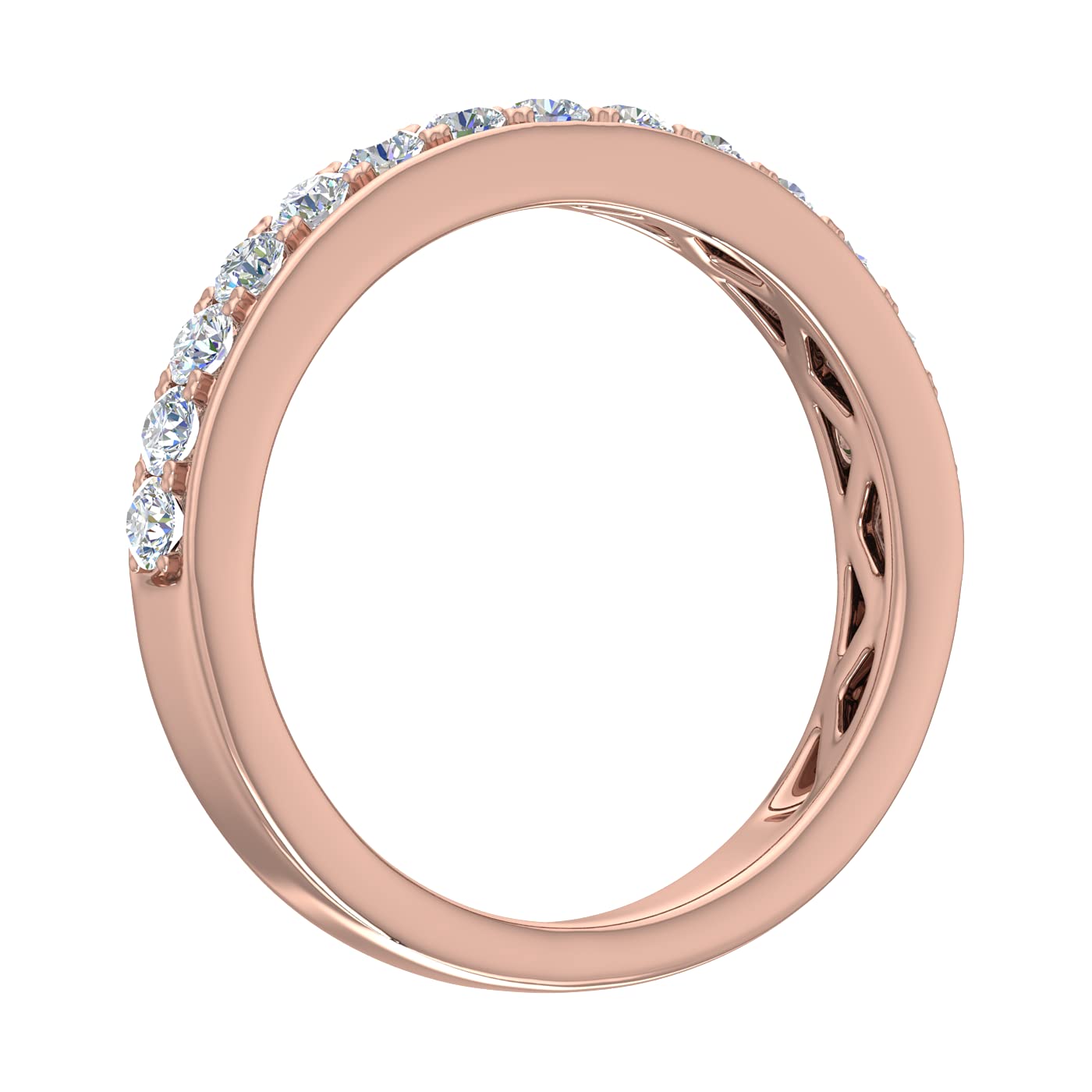 1/4 Carat Diamond Wedding Band Ring - 10K Gold Engagement Ring for Women - Perfect for Bridal, Anniversary & Special Occasions