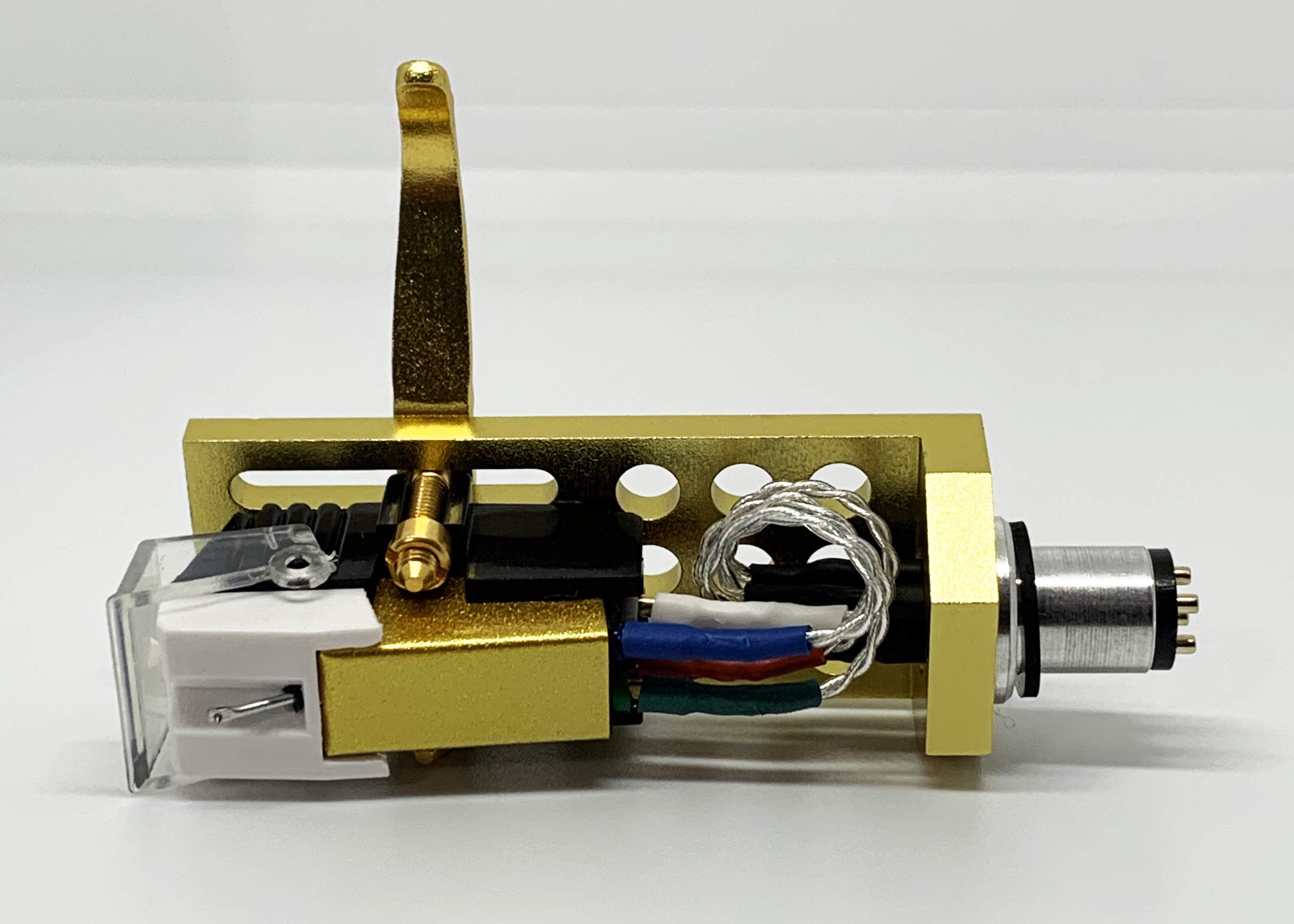 Stanton T55 USB, T52, STR820, T50, STR850, T120C, T90 USB, STR860, STR8150 Turntable Cartridge & Stylus - Conical Needle with Gold Headshell & Mounting Bolts - Perfect for DJs, Vinyl Enthusiasts & Home Audio Systems