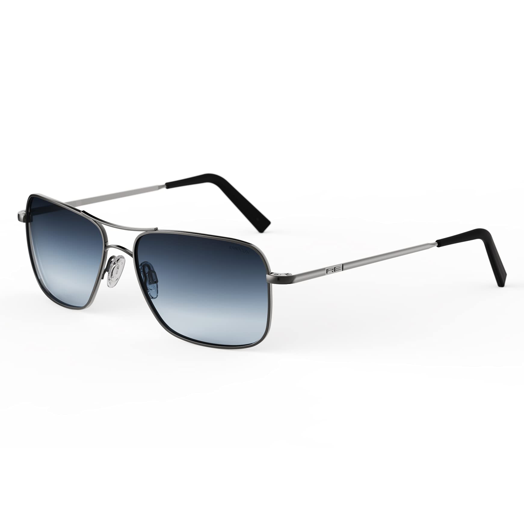 Randolph USA Archer Aviator Classic Sunglasses for Men - 100% UV Protection Polarized Lenses - Vintage Pilot Style Eyewear for Driving, Outdoor Activities & Fashion Accessories