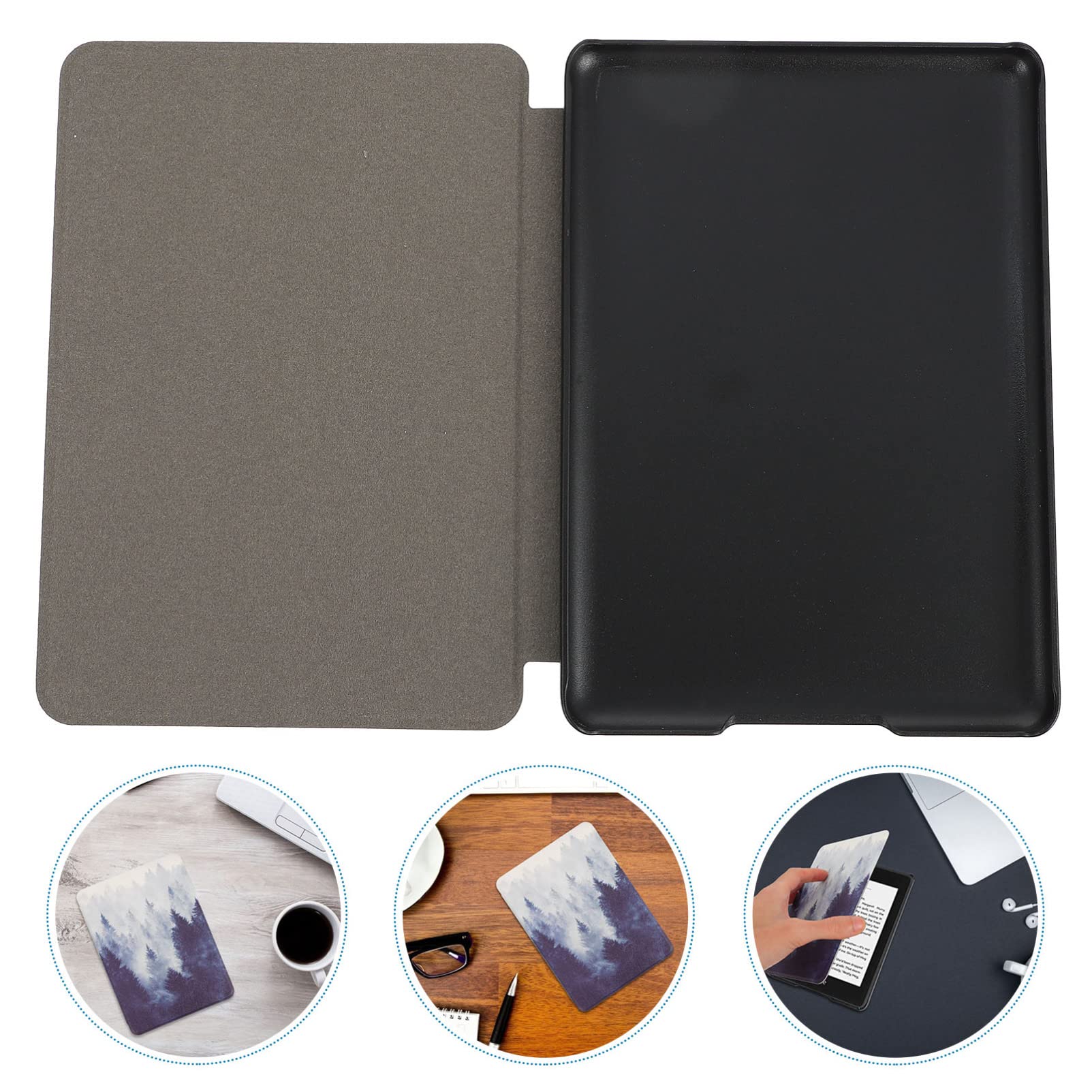 Hemobllo 7-Piece Ultra-Thin TPU Protective Case Cover for E-Book Reader - Auto Wake, Youth Edition Pattern Design - Perfect for Travel, School & Daily Reading Protection