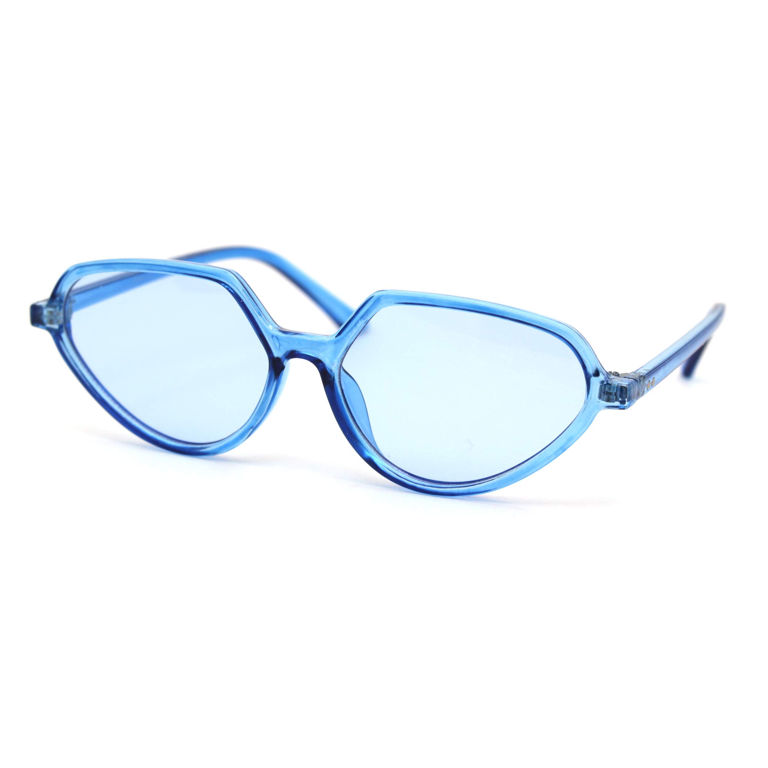 SA106 Women's Retro Pop Color Thin Plastic Fashion Sunglasses - Stylish UV Protection for Outdoor Activities, Beach, and Driving