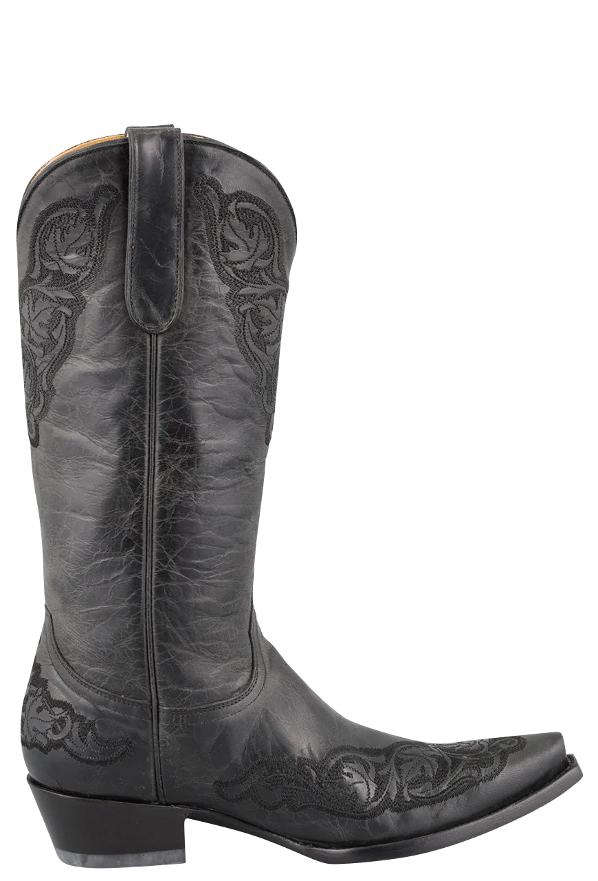 Old Gringo Viridiana Goat Leather Cowgirl Boots for Women - Black Western Riding Boots for Country Dancing & Rodeo Events