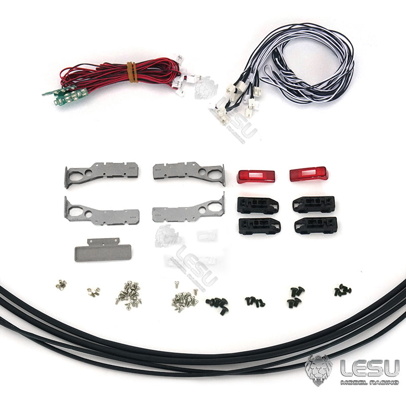 LESU 1/14 Scale LED Taillight Replacement for RC Flatbed Tractor Truck - Compatible with TAMIYA Model Cars - Durable Plastic Construction - Perfect for RC Car Upgrades & Nighttime Racing