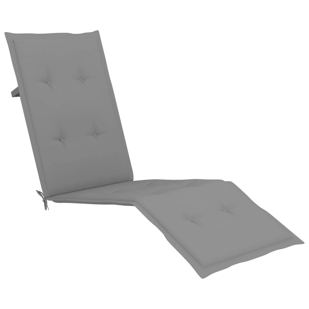 Premium Gray Deck Chair Cushion - 29.5