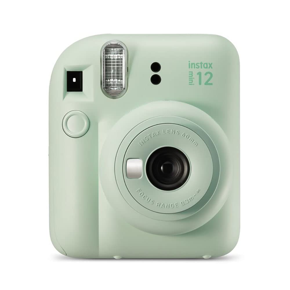 Fujifilm Instax Mini 12 Instant Camera with 20 Shot Film Pack - Mint Green | Portable Instant Photo Camera for Travel, Parties & Memories | Perfect Gift for Teens & Adults