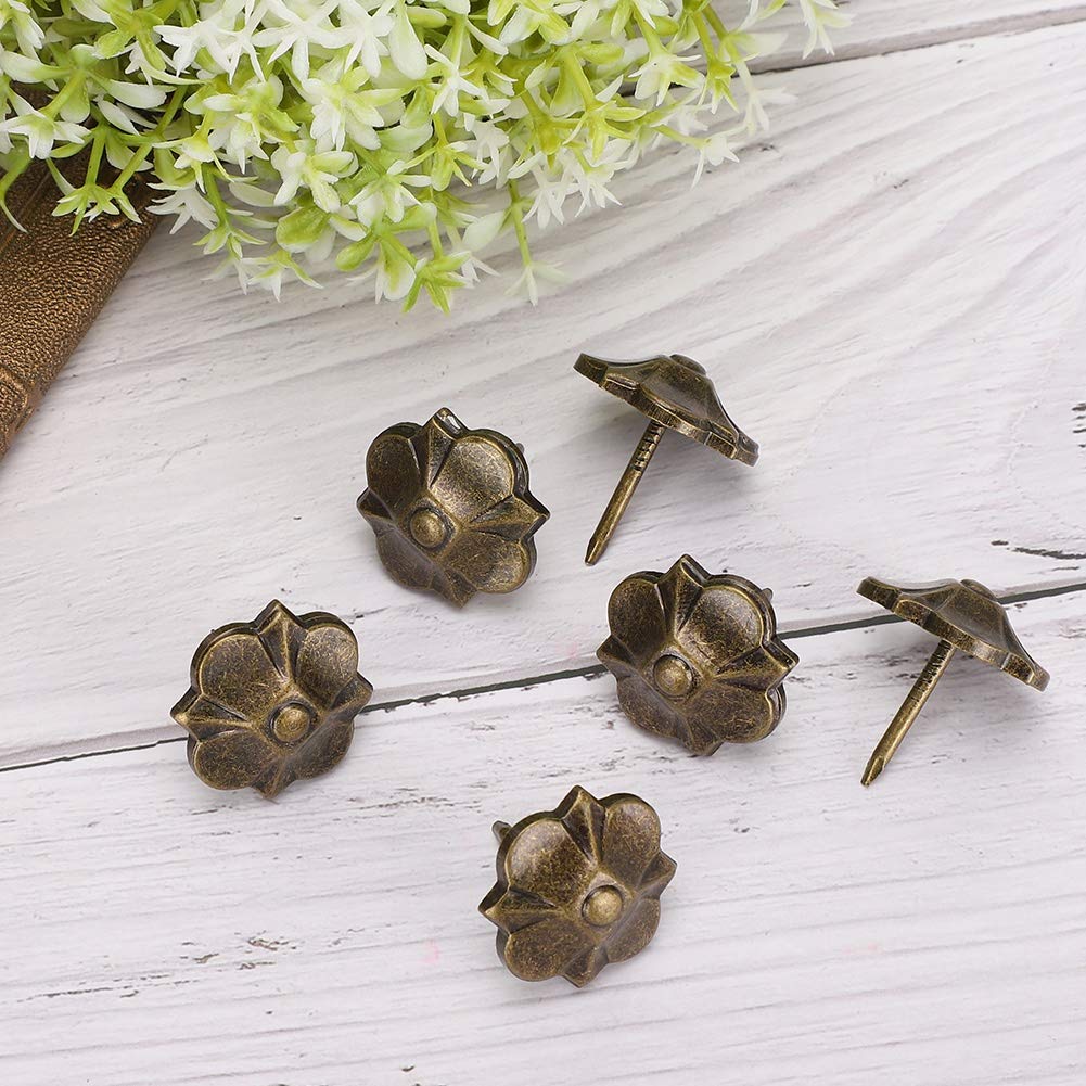 Decorative Sofa Nails - 20 Pack Heavy Duty Upholstery Tacks for DIY Furniture, Clothing & Crafts | Perfect for Home Decor, Leather Repair, and Fabric Projects