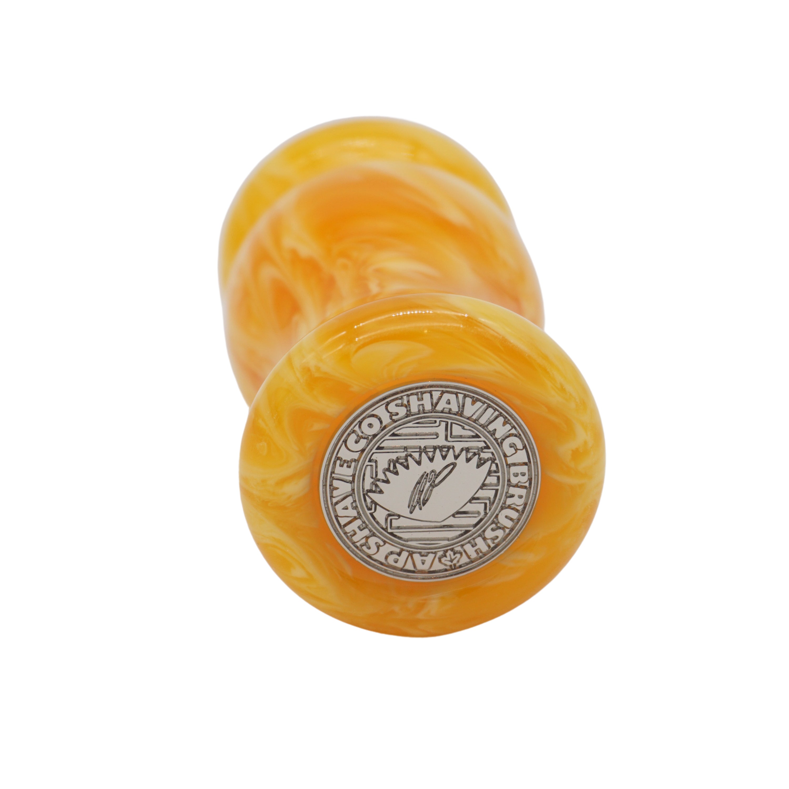 Premium Amber Handcrafted Shaving Brush Handle for 24mm & 26mm Knots - Luxury Wet Shaving Essential for Men's Grooming & Barber Shop Use