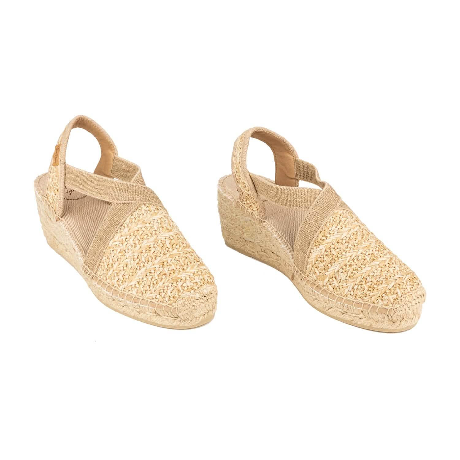 Women's Comfortable Cotton Blend Wedge Espadrille Shoes - Breathable Summer Casual Flats for Beach, Walking & Outdoor Activities