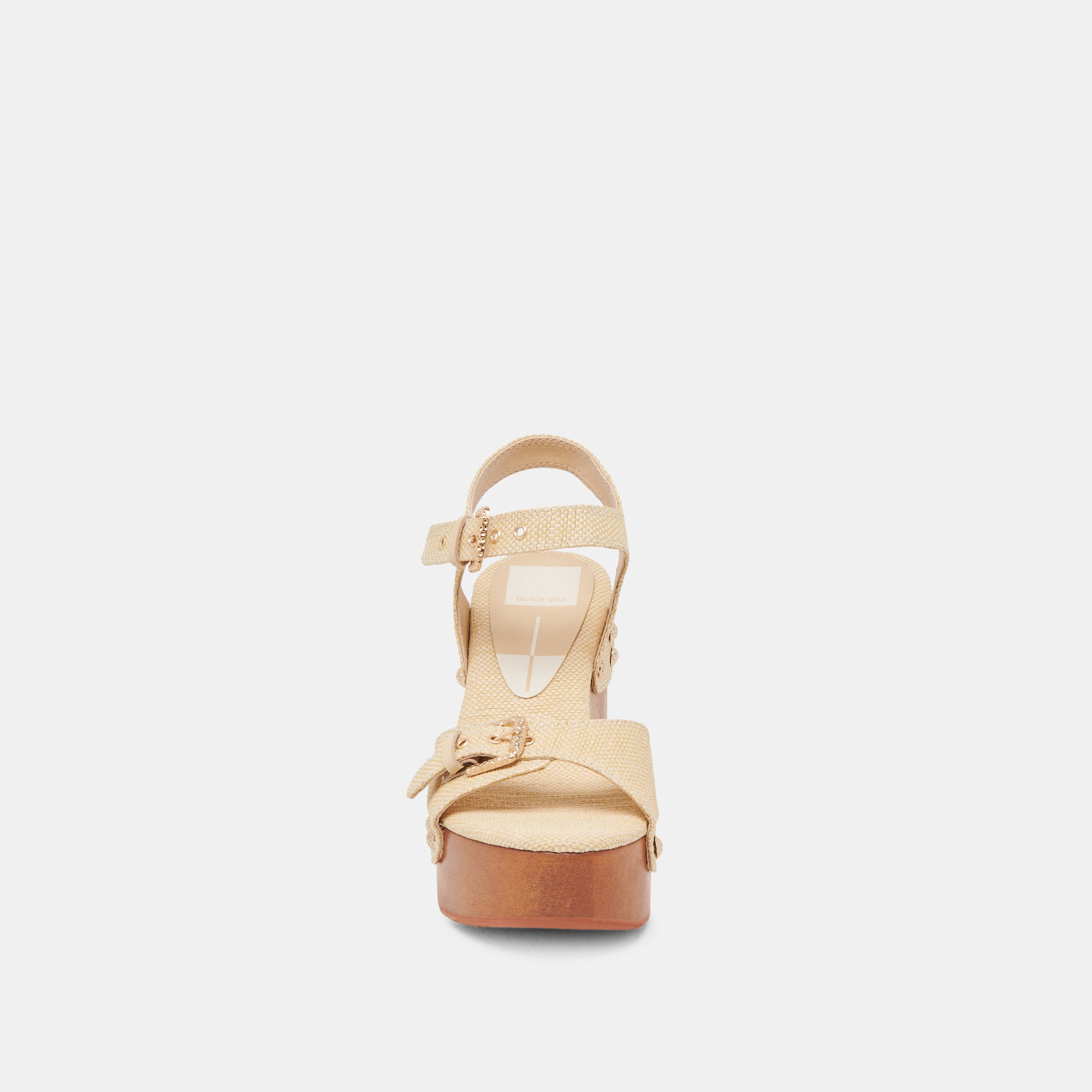 YANDY Women's Natural Raffia Heels - Comfortable Summer Wedge Sandals for Beach, Wedding, and Party Wear